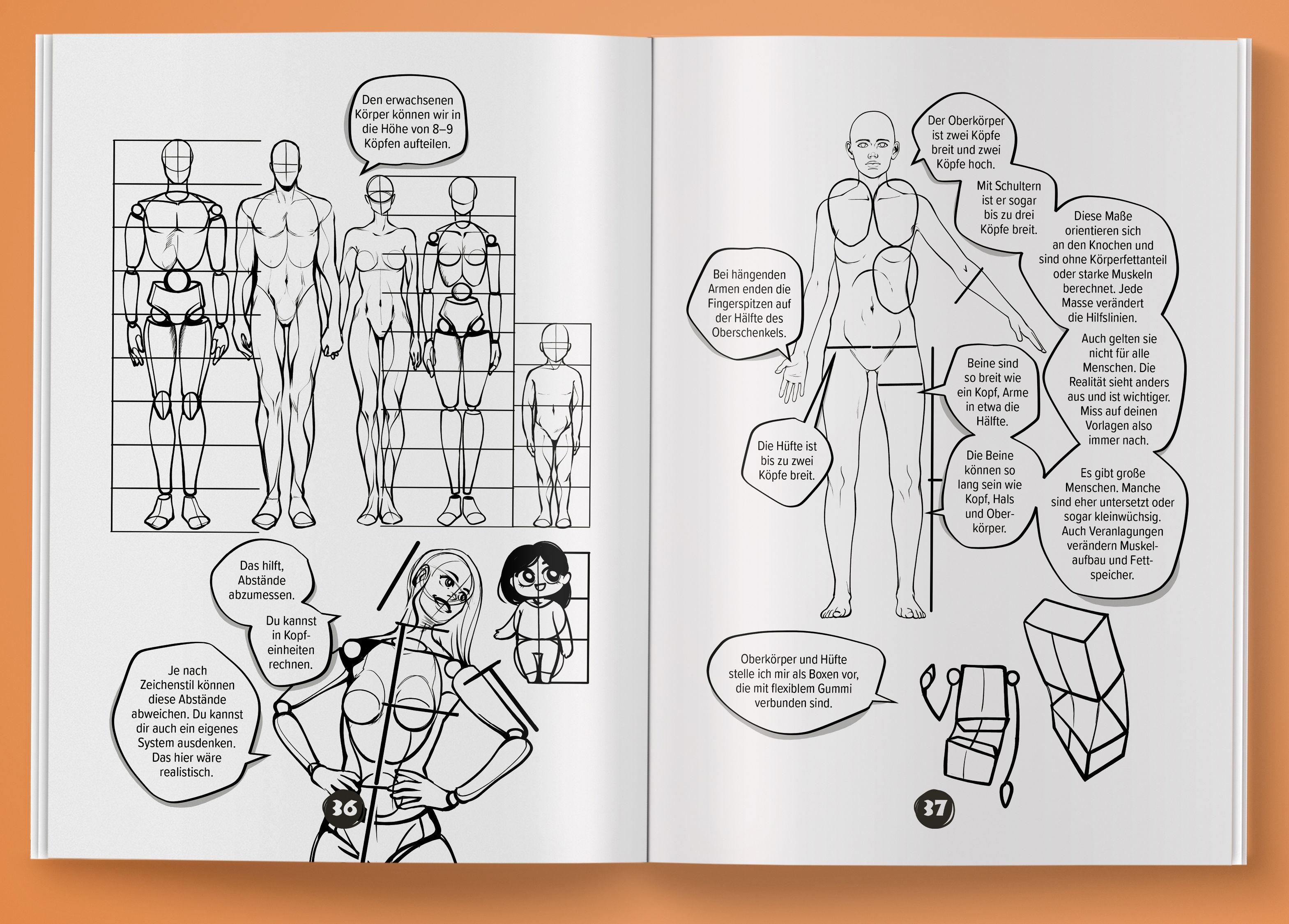 Beispielinhalt (Bild) Manga zeichnen lernen mit Spaß