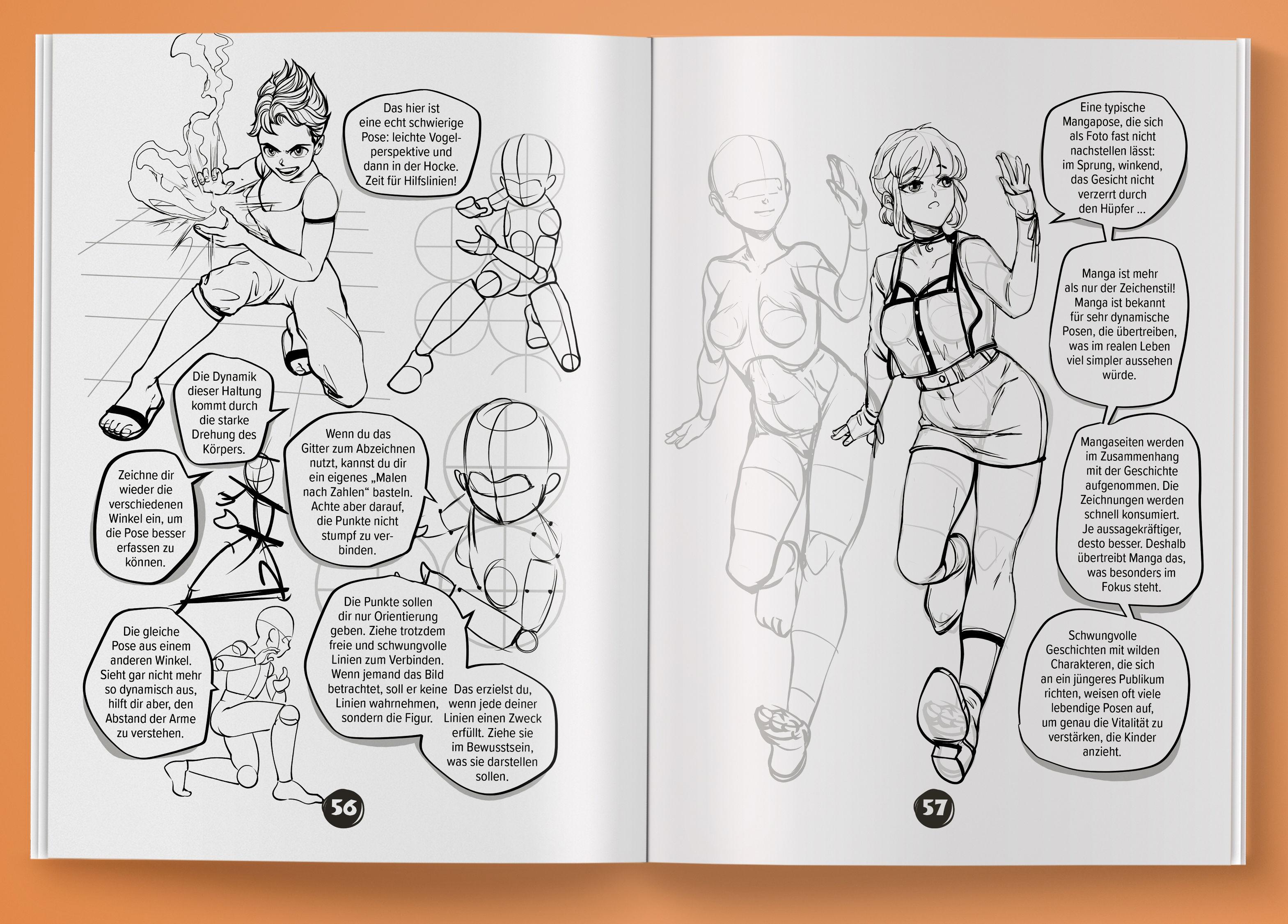 Beispielinhalt (Bild) Manga zeichnen lernen mit Spaß