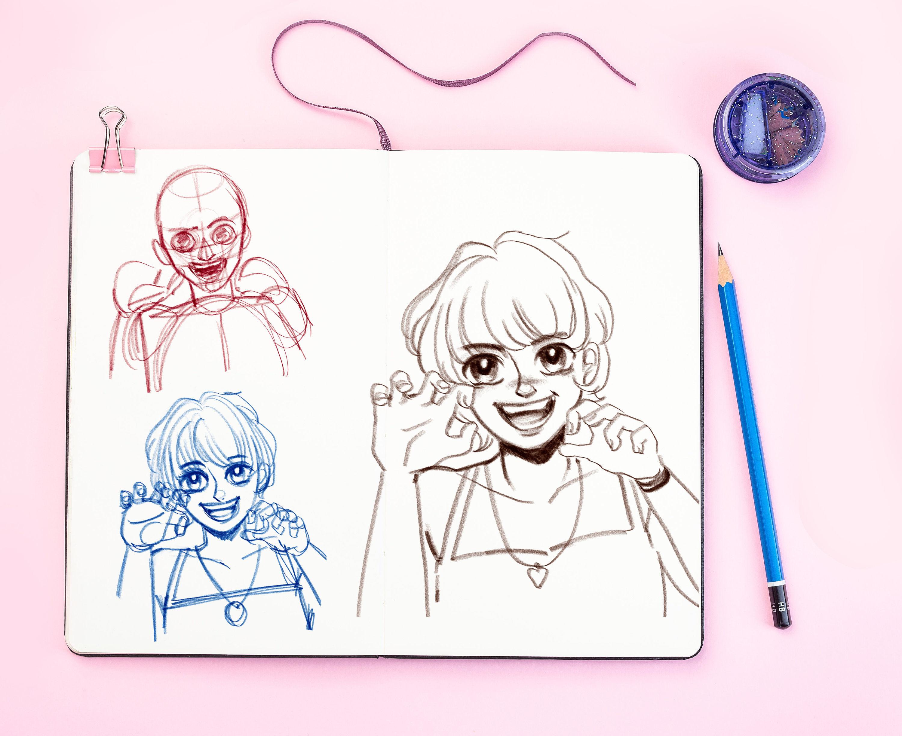 Beispielinhalt (Bild) Manga zeichnen lernen mit Spaß