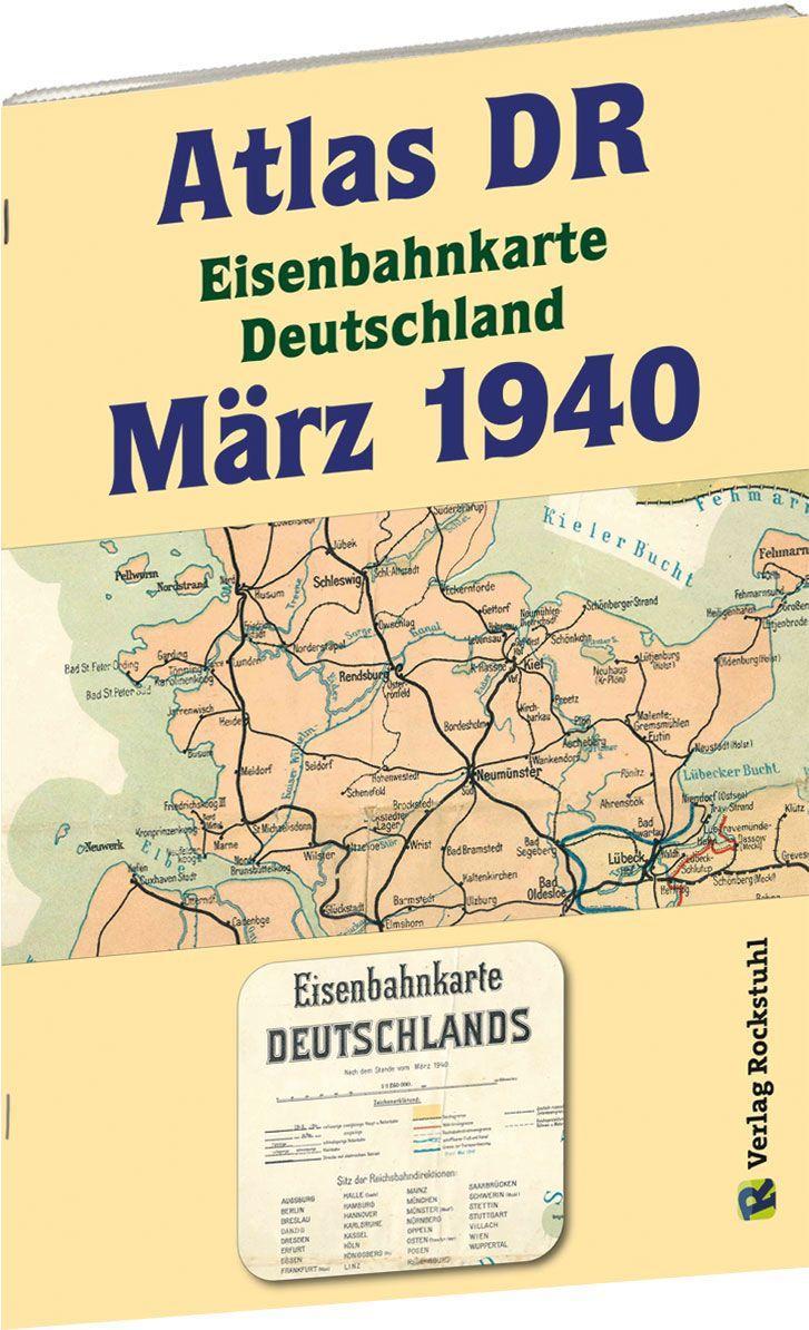 Vorderes Coverbild ATLAS DR März 1940 - Eisenbahnkarte Deutschland