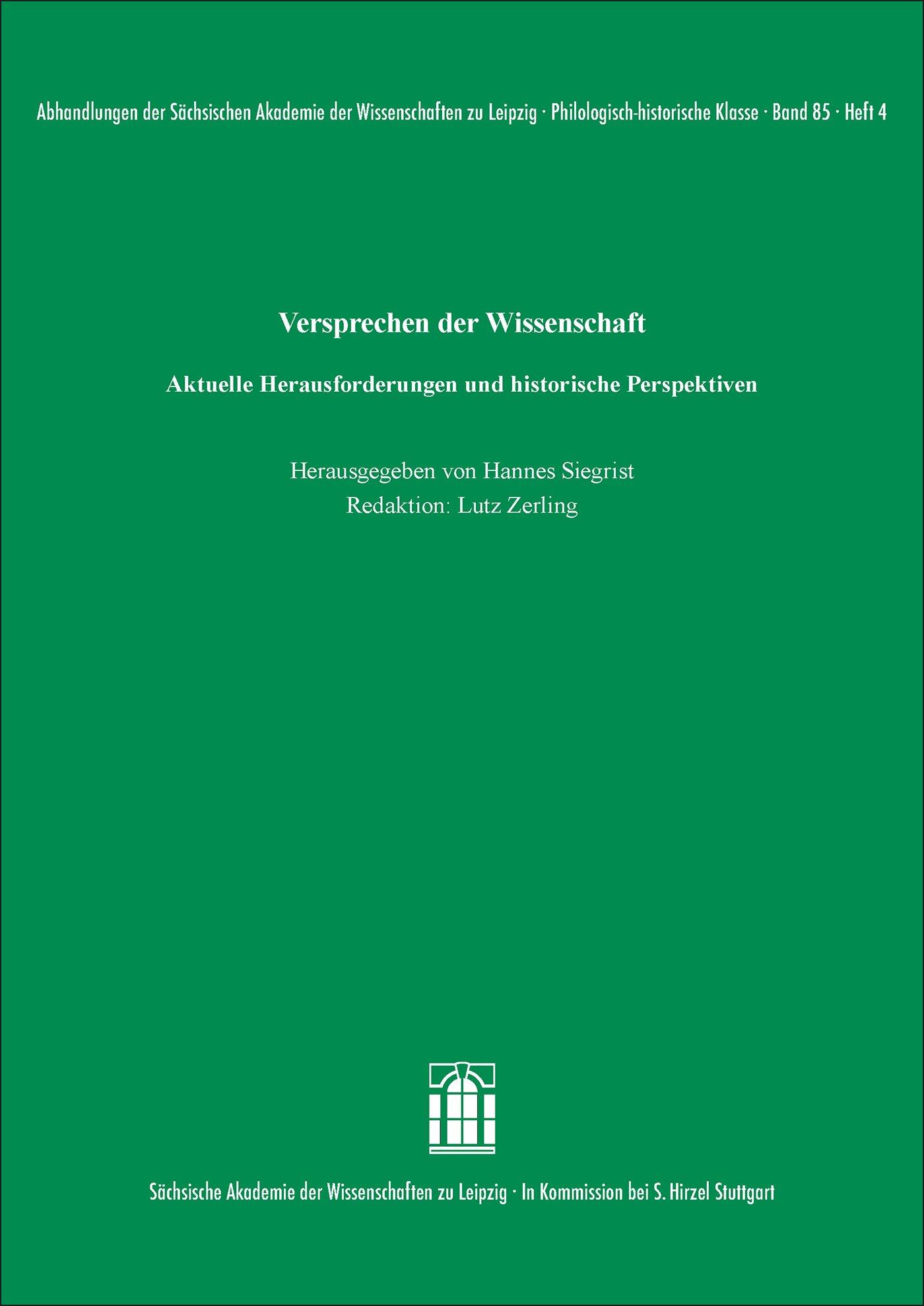 Vorderes Coverbild Versprechen der Wissenschaft