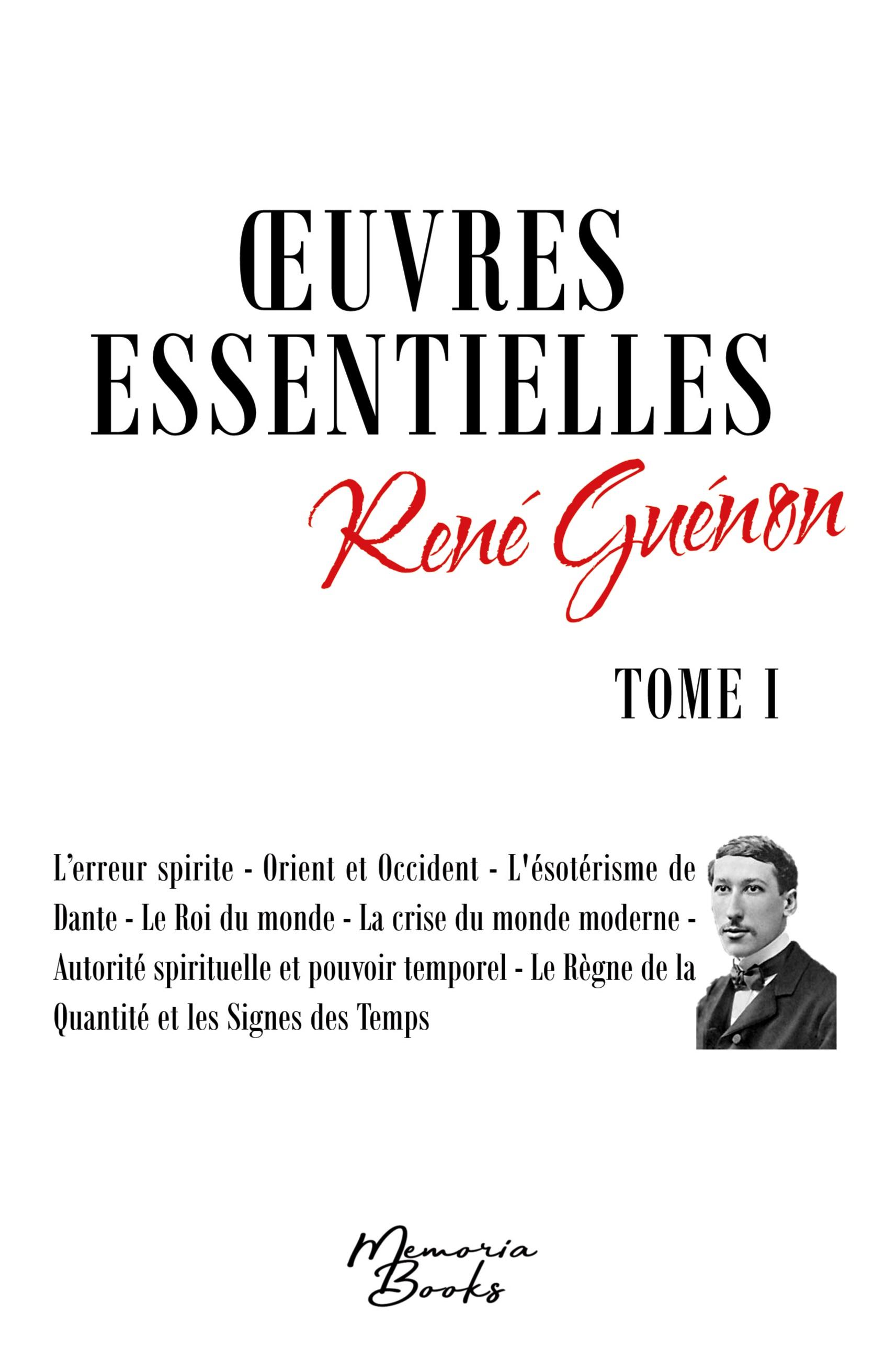 Vorderes Coverbild Oeuvres essentielles de René Guénon - Tome I