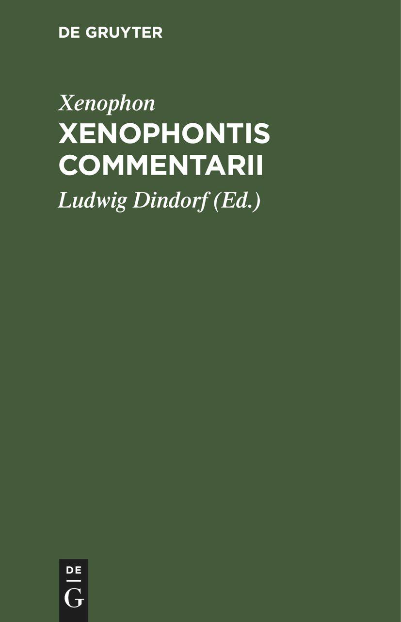 Vorderes Coverbild Xenophontis Commentarii