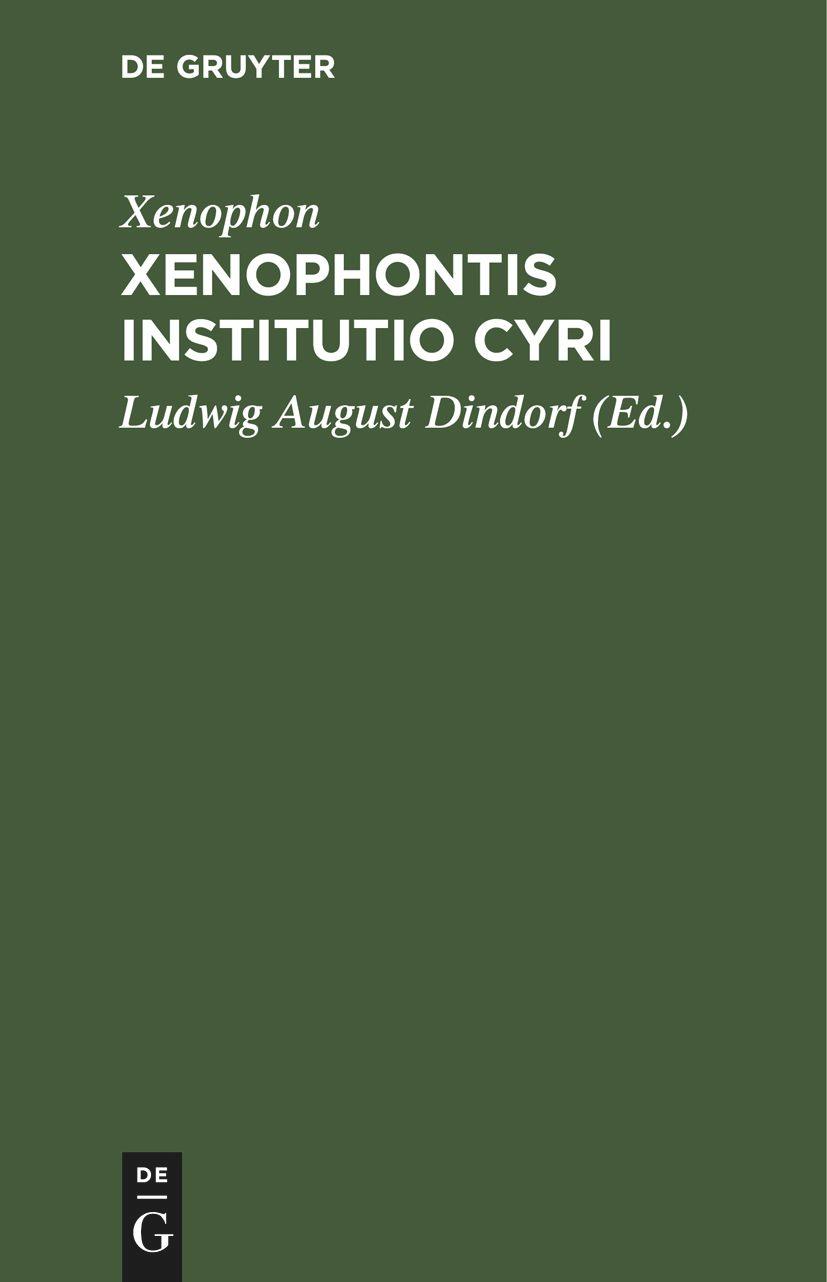 Vorderes Coverbild Xenophontis Institutio Cyri