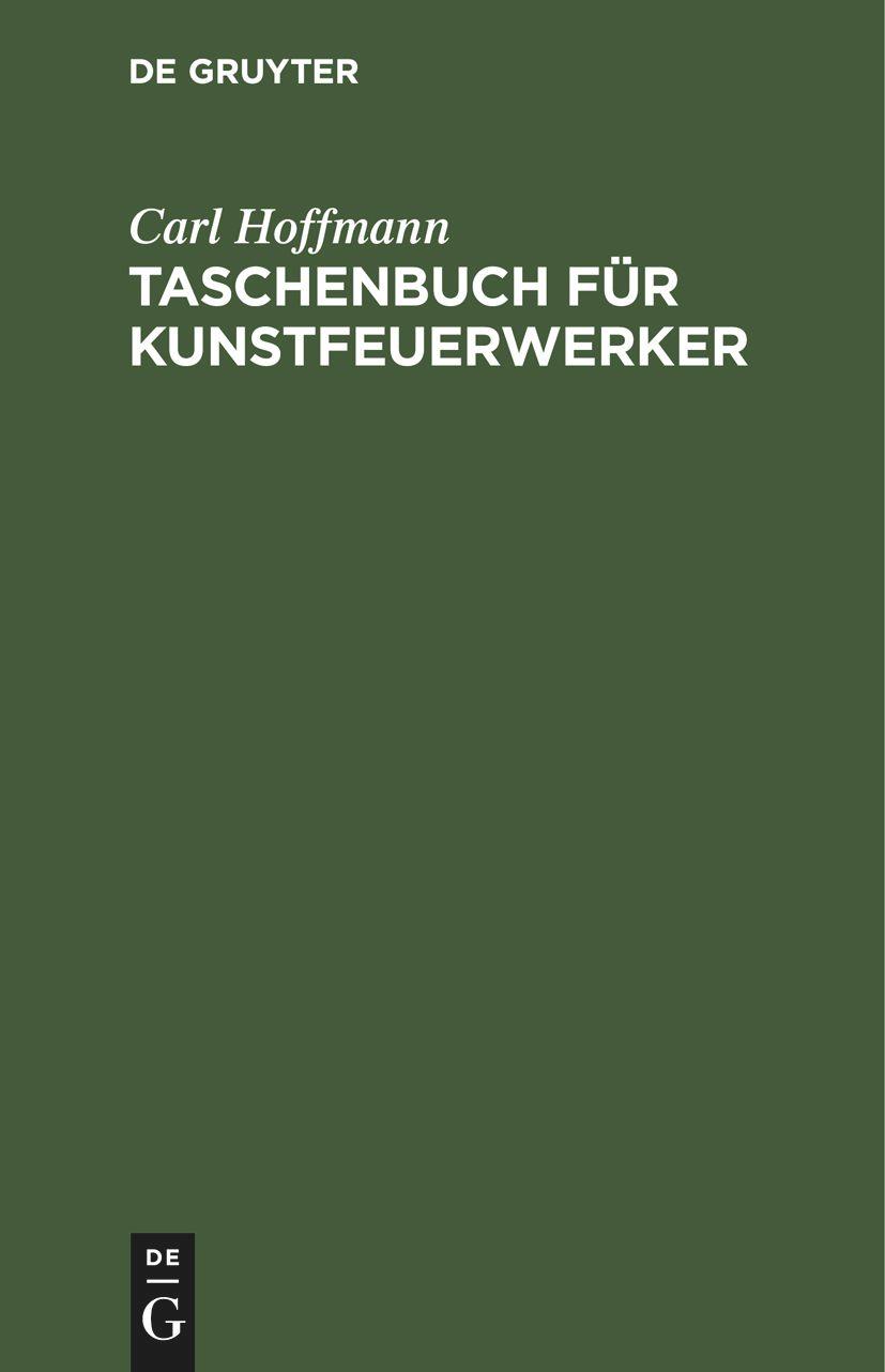 Vorderes Coverbild Taschenbuch für Kunstfeuerwerker