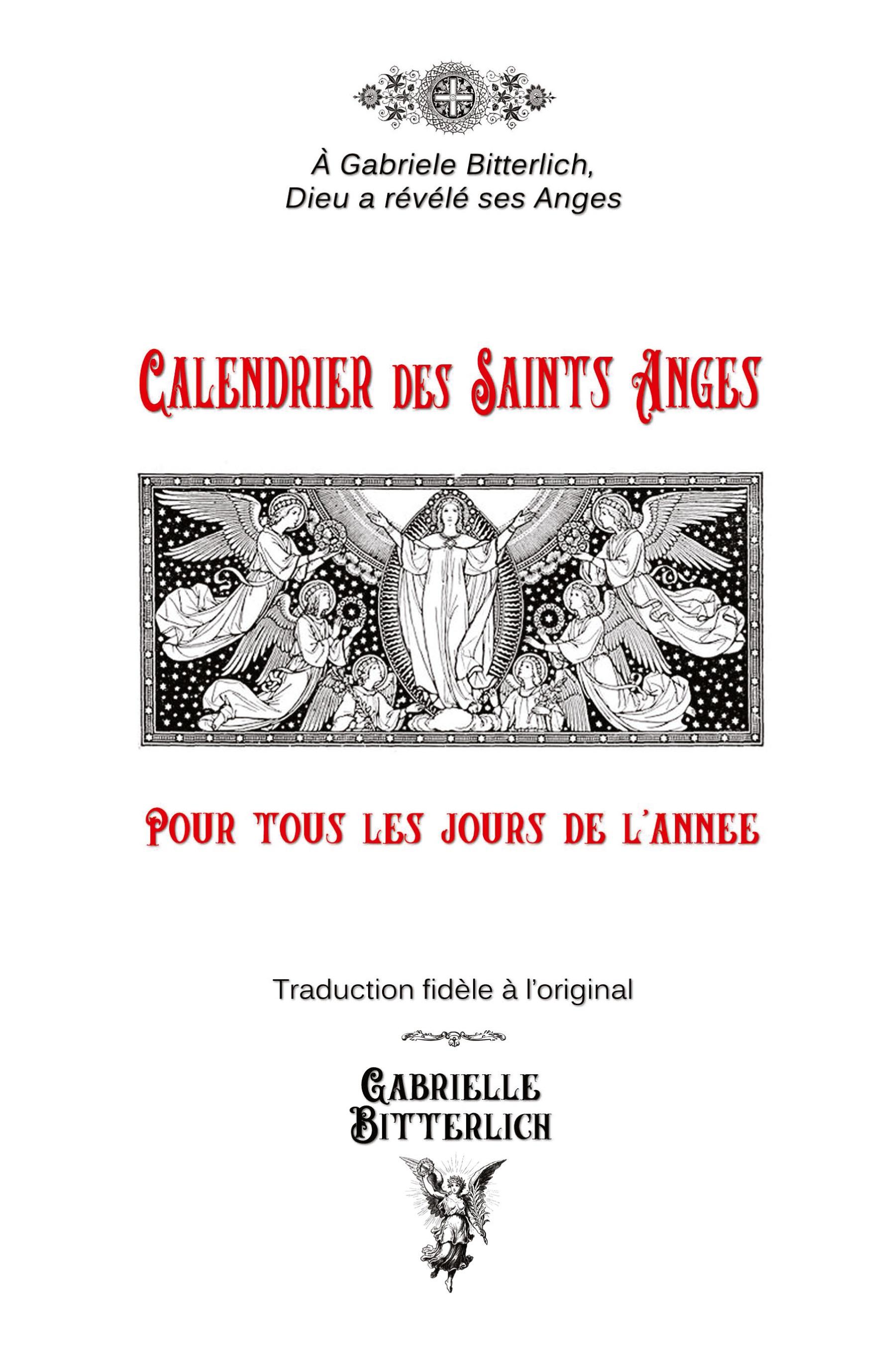 Vorderes Coverbild Calendrier des Saints Anges