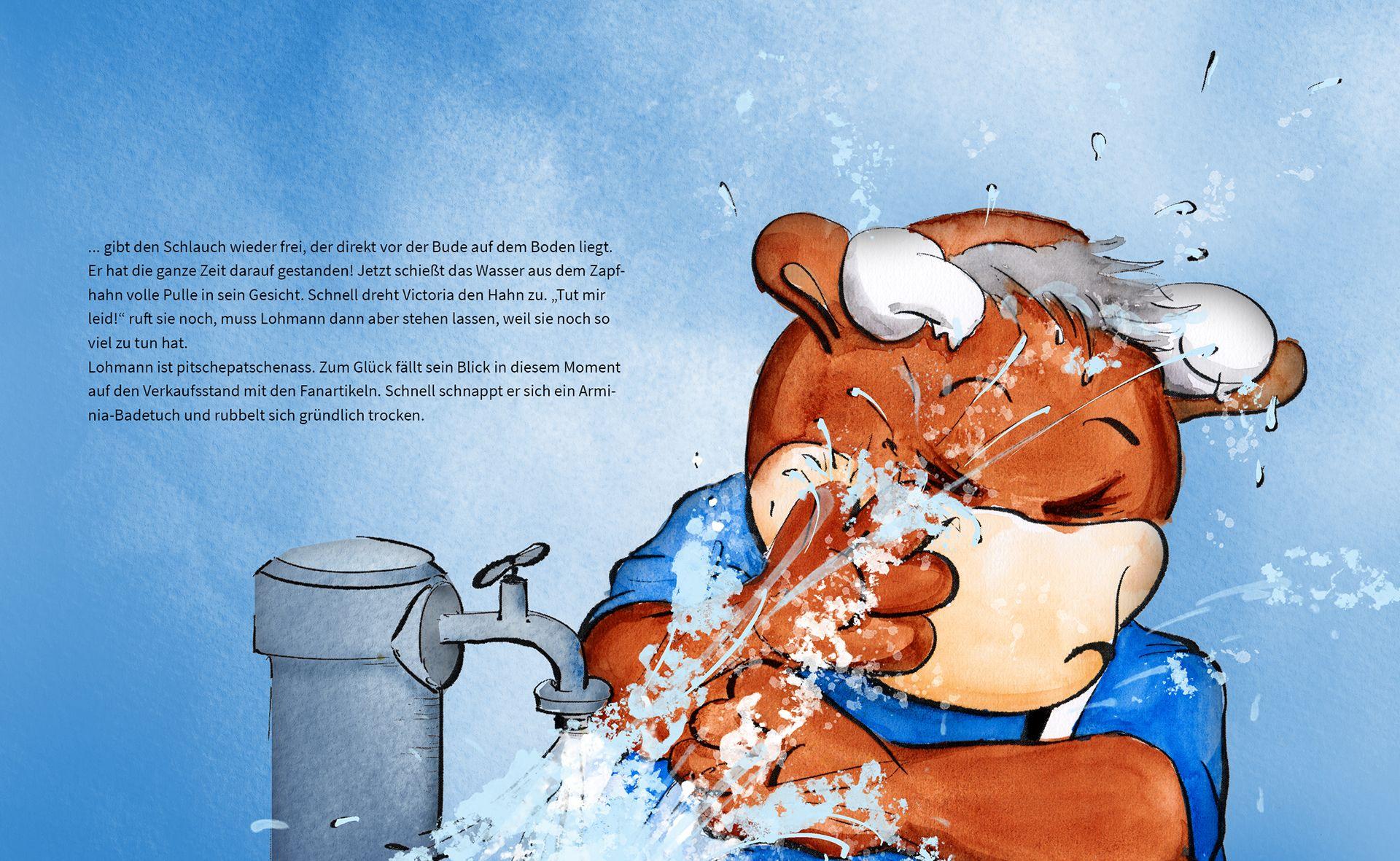 Beispielinhalt (Bild) Lohmann rettet das große Spiel