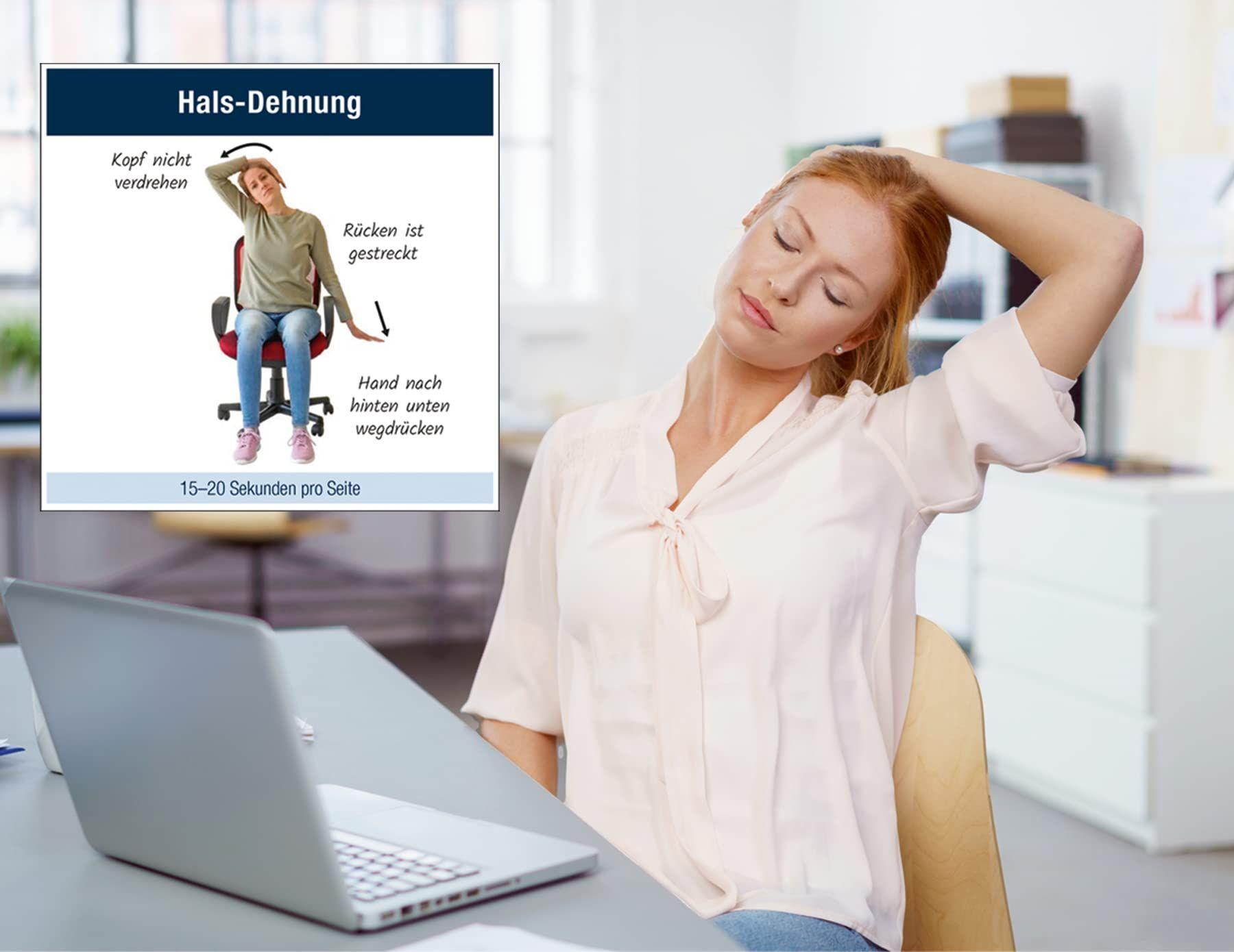 Beispielinhalt (Bild) Fitnessposter Bewegte Pausen