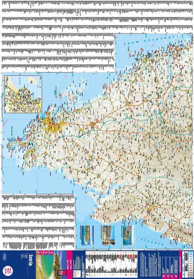 Beispielinhalt (Bild) Reise Know-How Landkarte Istrien / Istria (1:70.000)