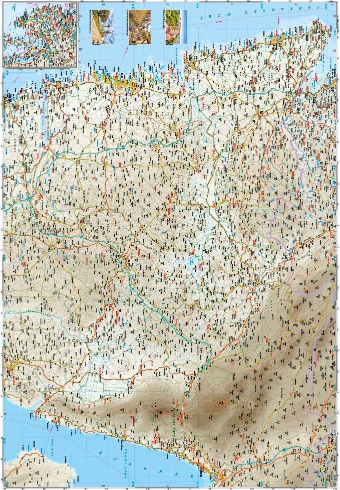 Beispielinhalt (Bild) Reise Know-How Landkarte Istrien / Istria (1:70.000)