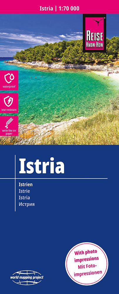 Vorderes Coverbild Reise Know-How Landkarte Istrien / Istria (1:70.000)