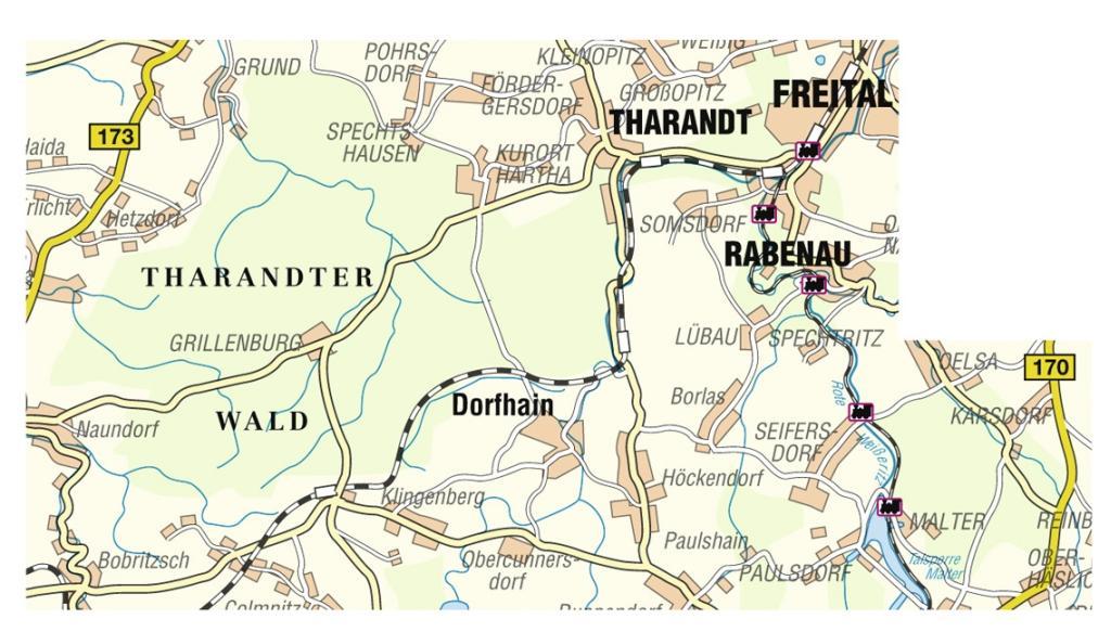 Beispielinhalt (Bild) Tharandter Wald und Rabenauer Grund