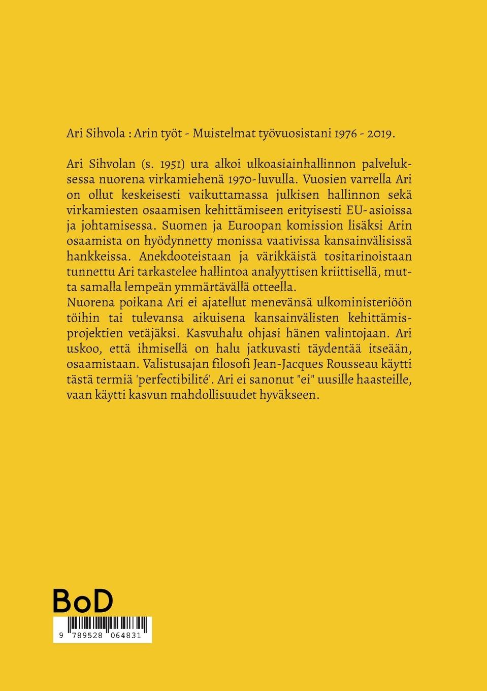 Rückseitencover Arin työt