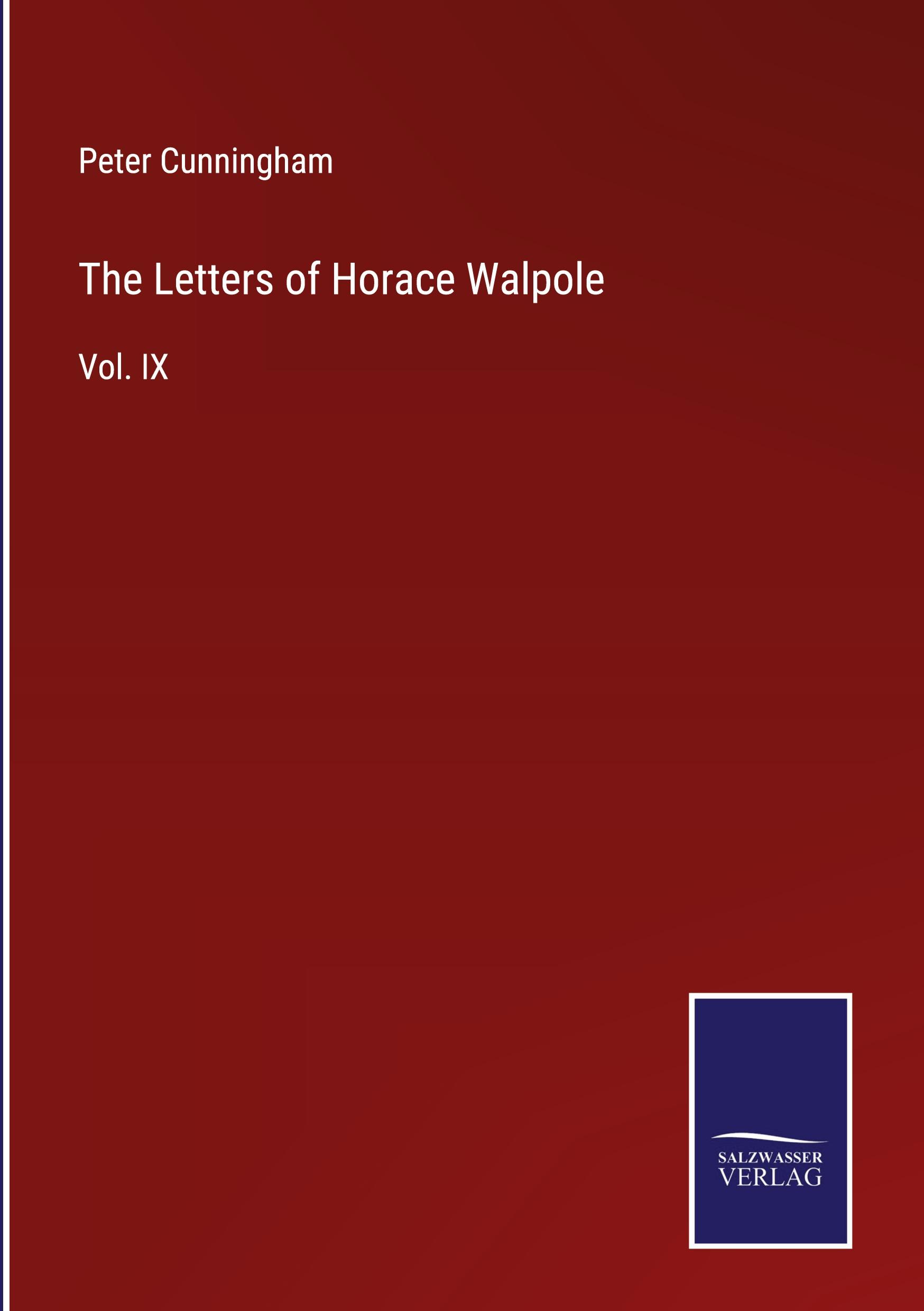 Vorderes Coverbild The Letters of Horace Walpole