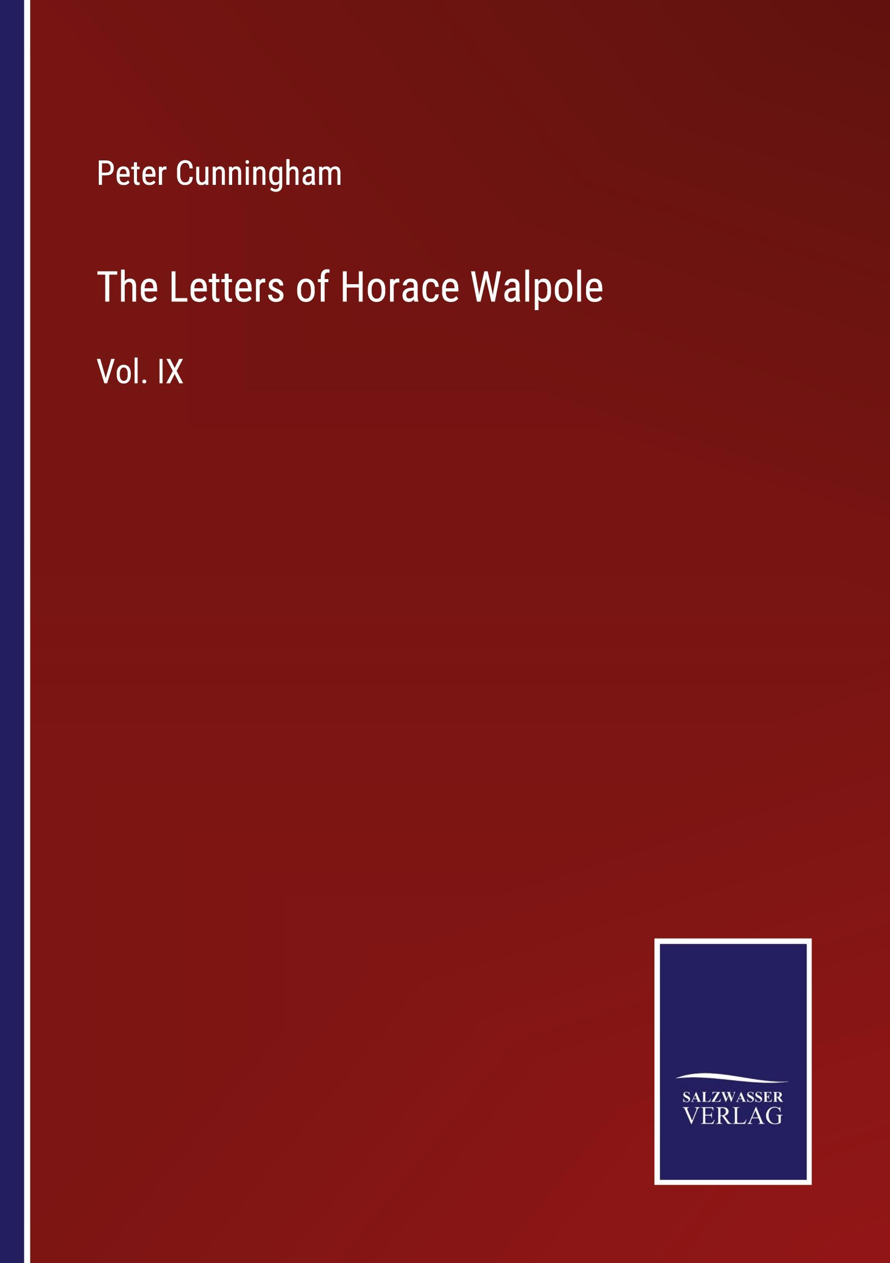 Vorderes Coverbild The Letters of Horace Walpole