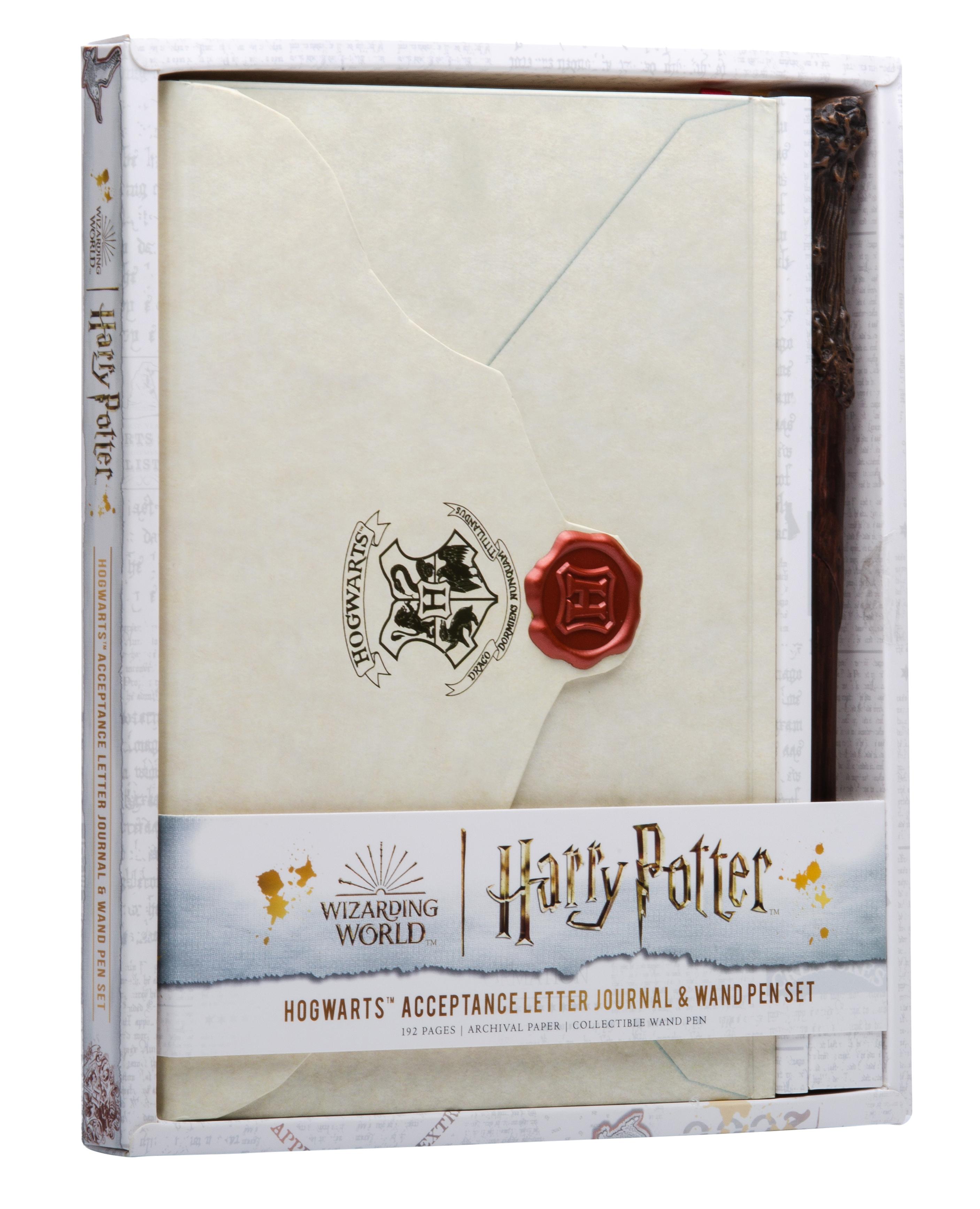 Vorderes Coverbild Harry Potter: Hogwarts Acceptance Letter Journal and Wand Pen Set