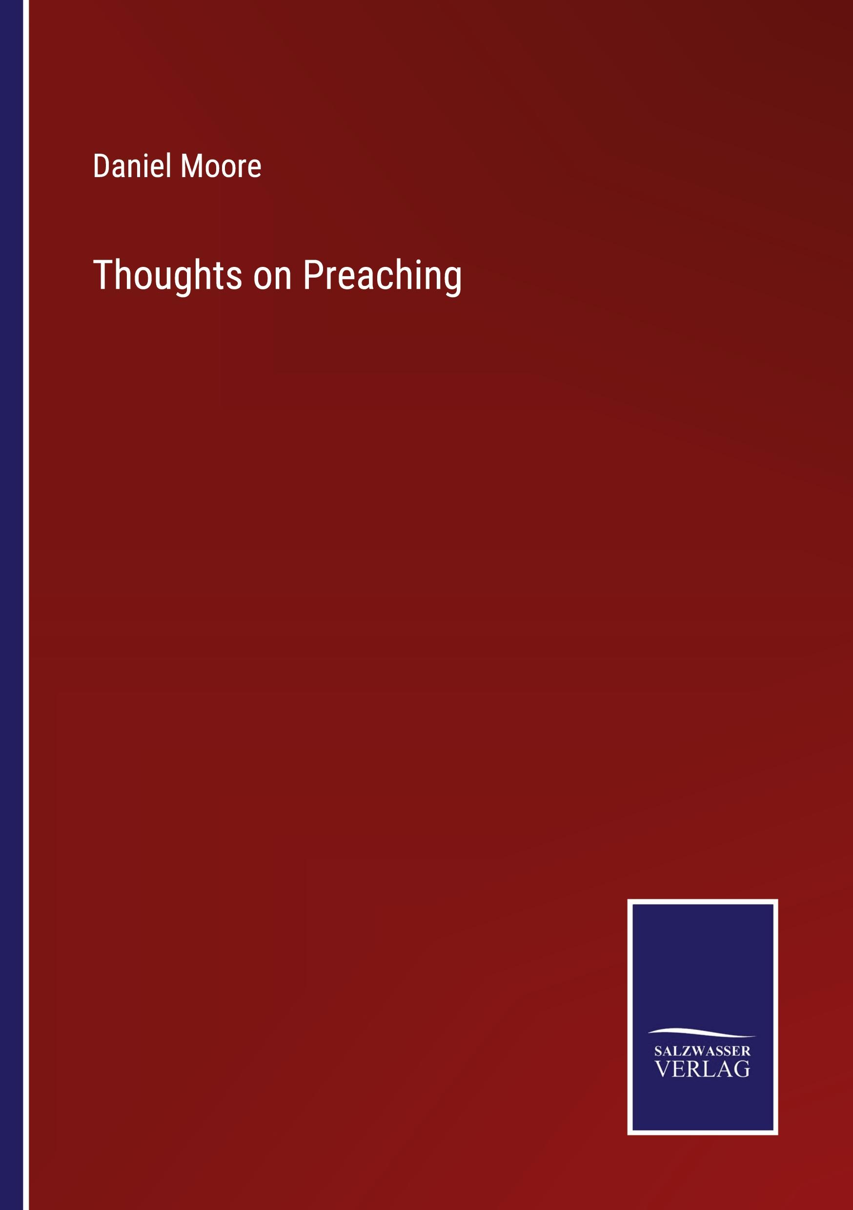 Vorderes Coverbild Thoughts on Preaching