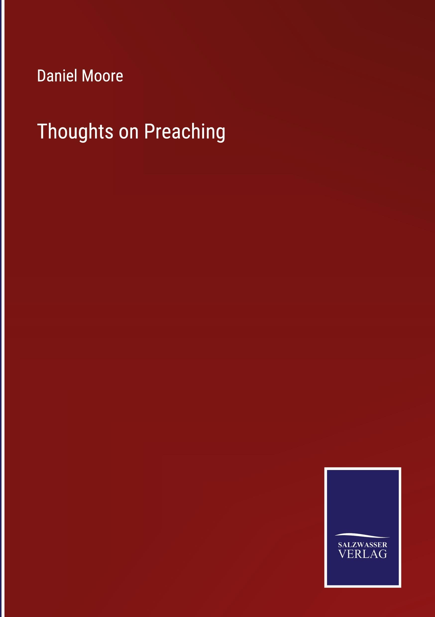 Vorderes Coverbild Thoughts on Preaching