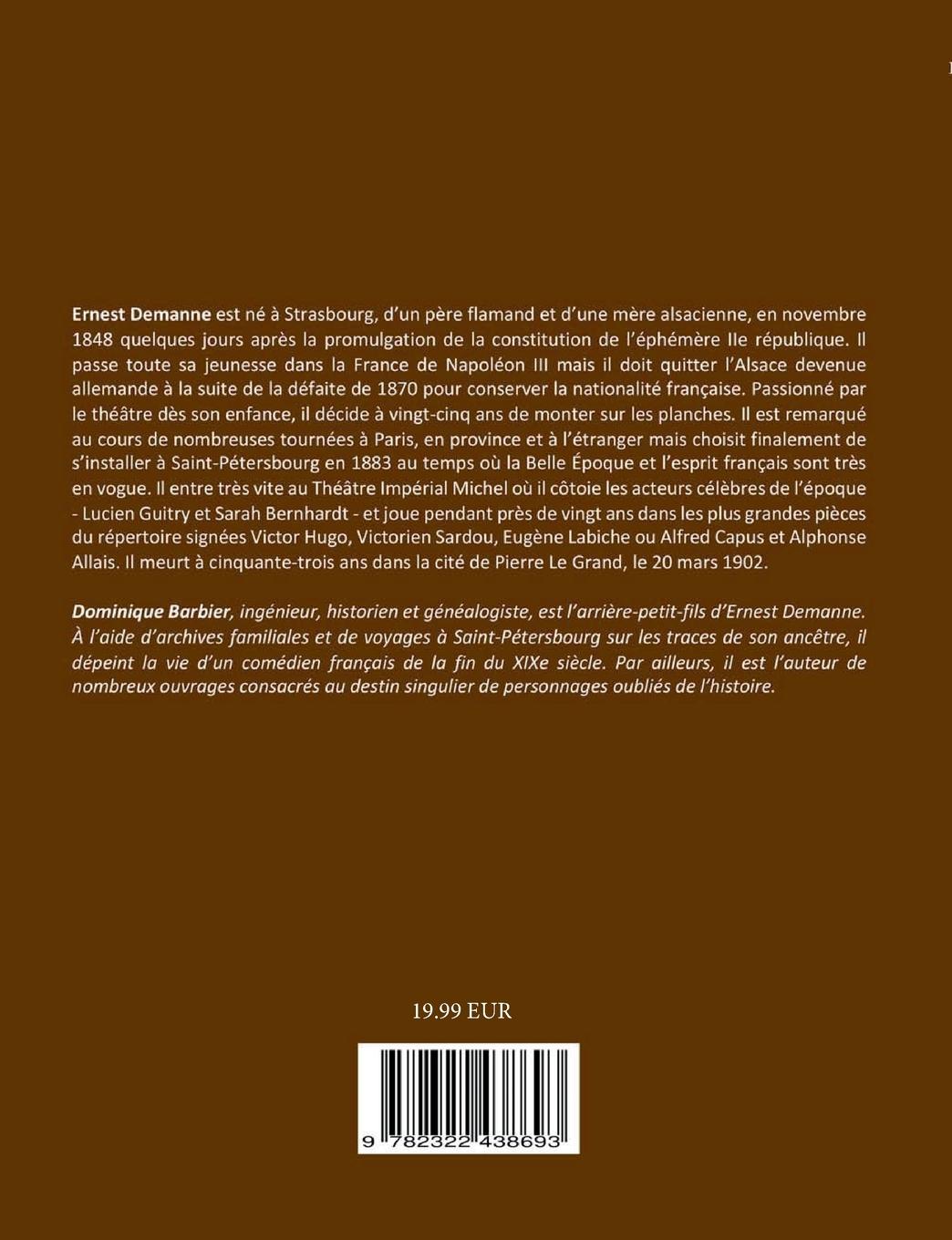 Rückseitencover Ernest Demanne