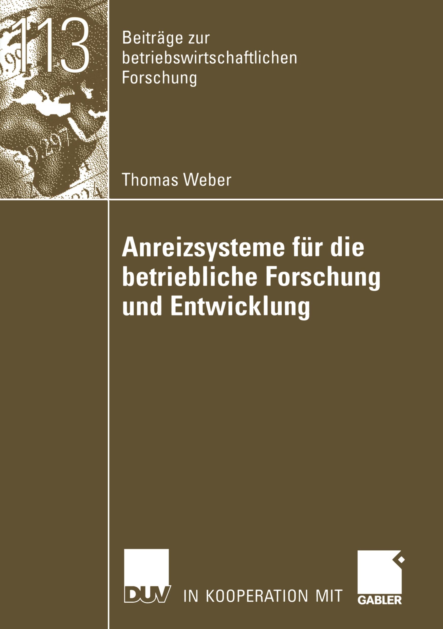 Vorderes Coverbild Anreizsysteme für die betriebliche Forschung und Entwicklung