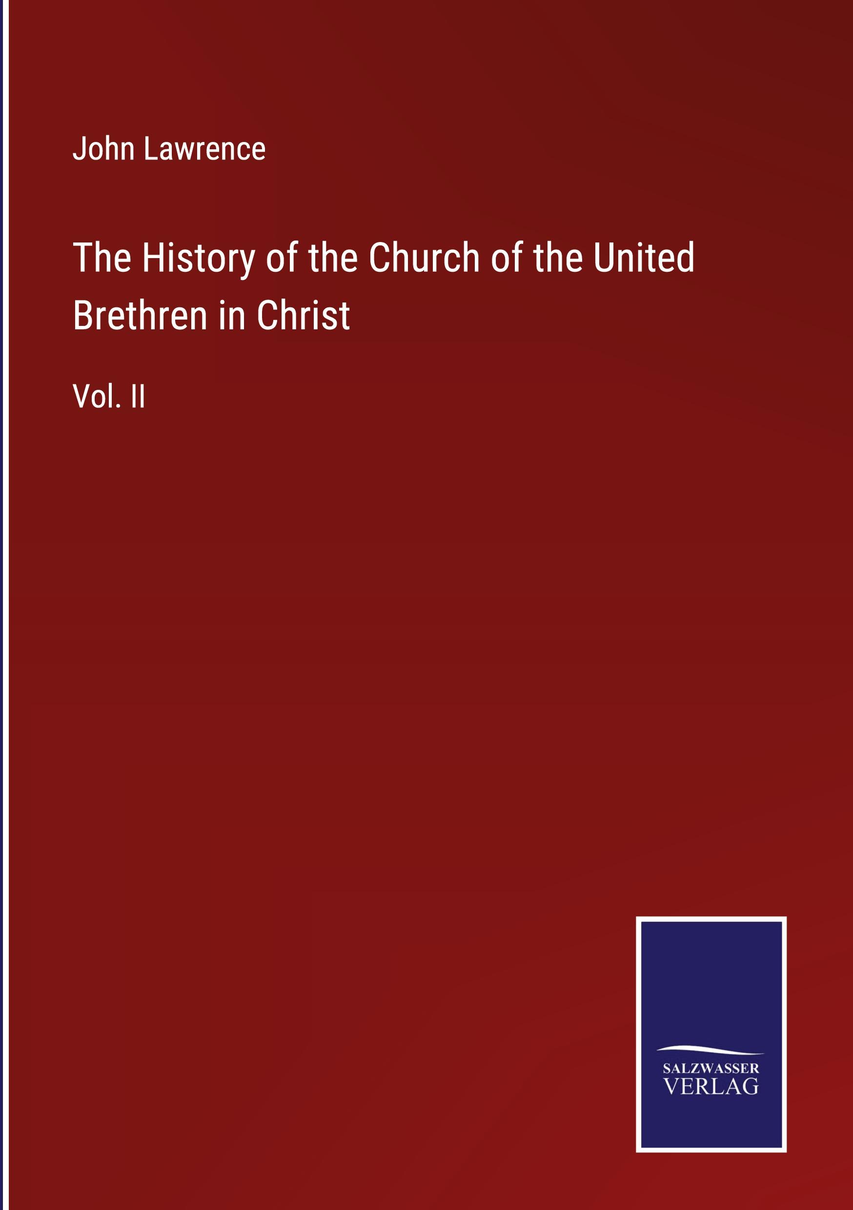 Vorderes Coverbild The History of the Church of the United Brethren in Christ