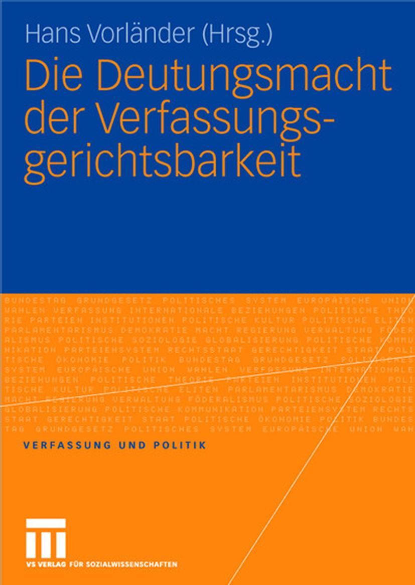 Vorderes Coverbild Die Deutungsmacht der Verfassungsgerichtsbarkeit