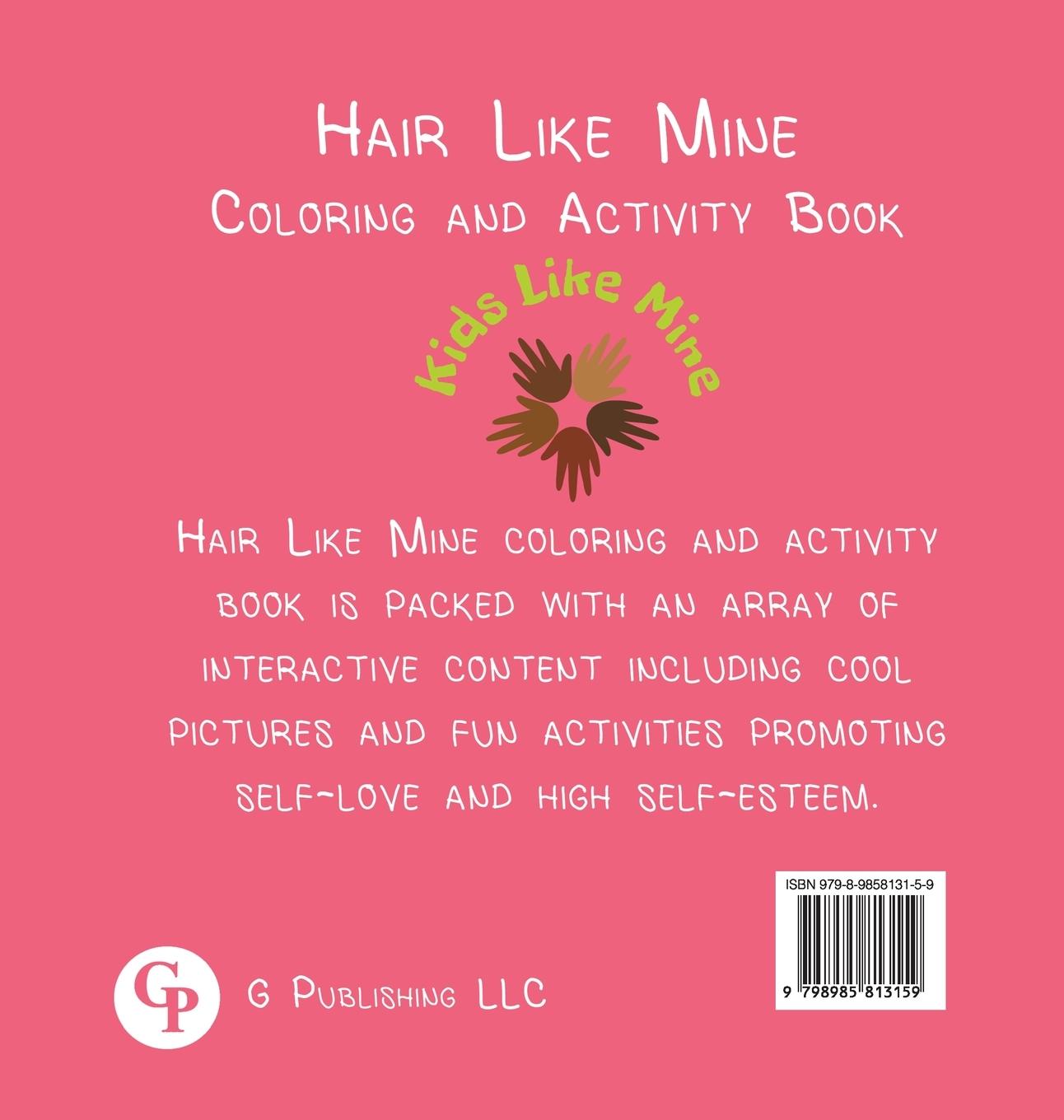 Rückseitencover Hair Like Mine Coloring and Activity Book
