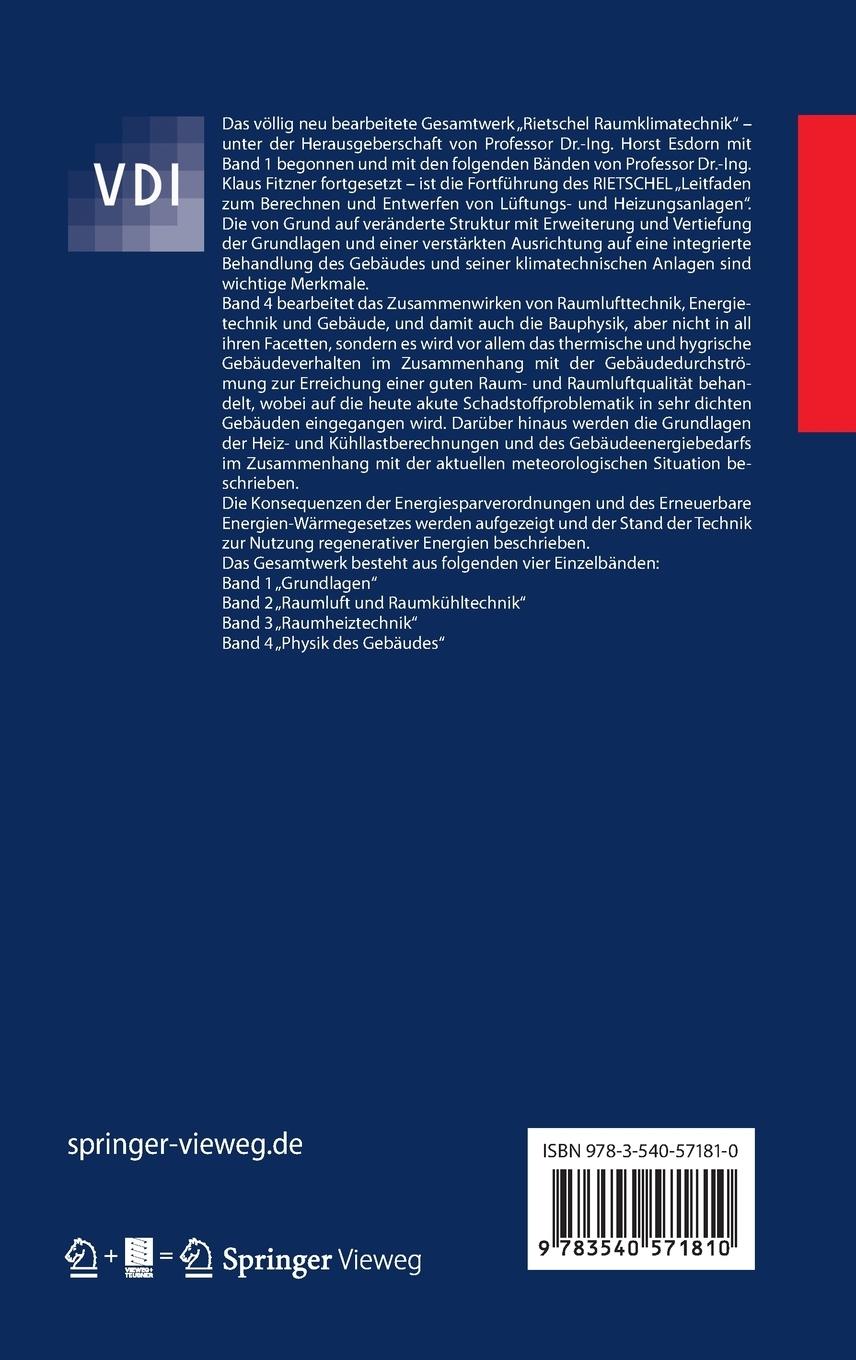 Rückseitencover Raumklimatechnik