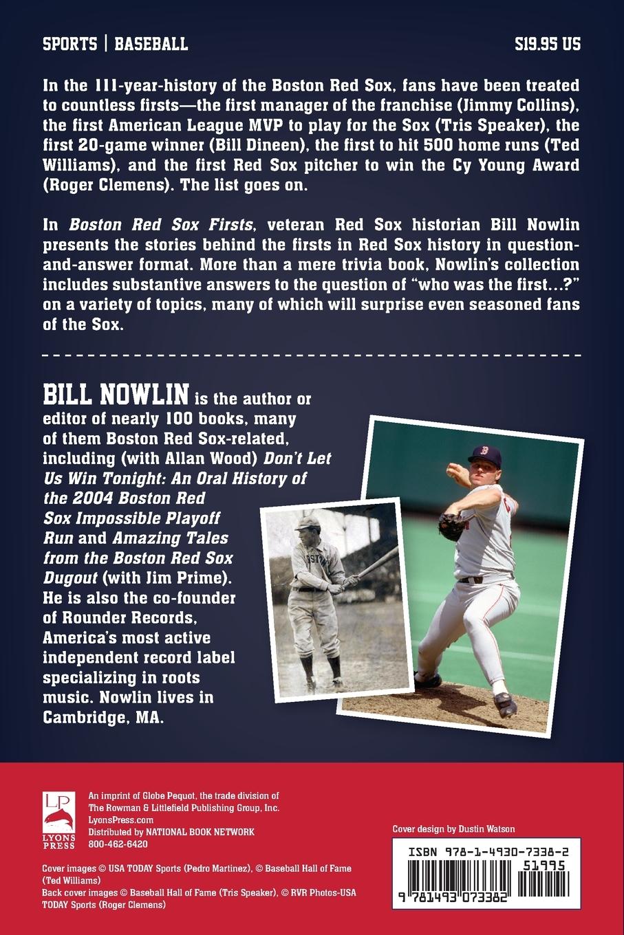Rückseitencover Boston Red Sox Firsts