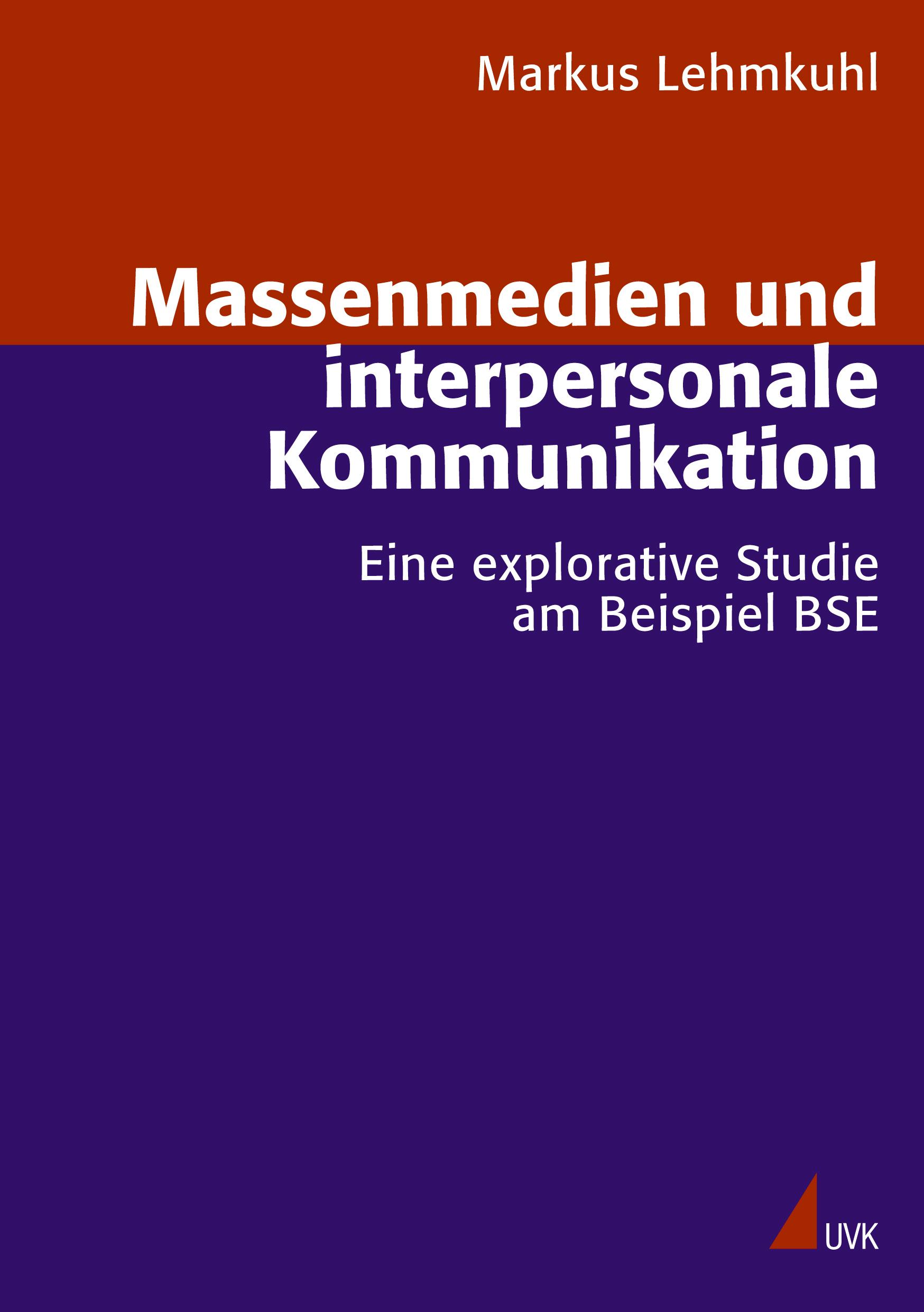 Vorderes Coverbild Massenmedien und interpersonale Kommunikation