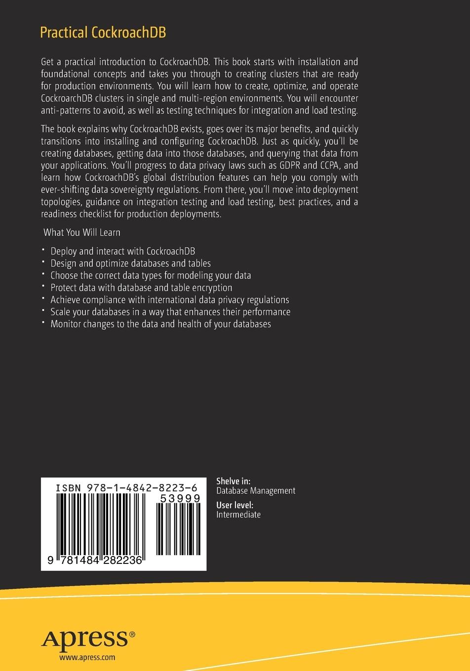 Rückseitencover Practical CockroachDB