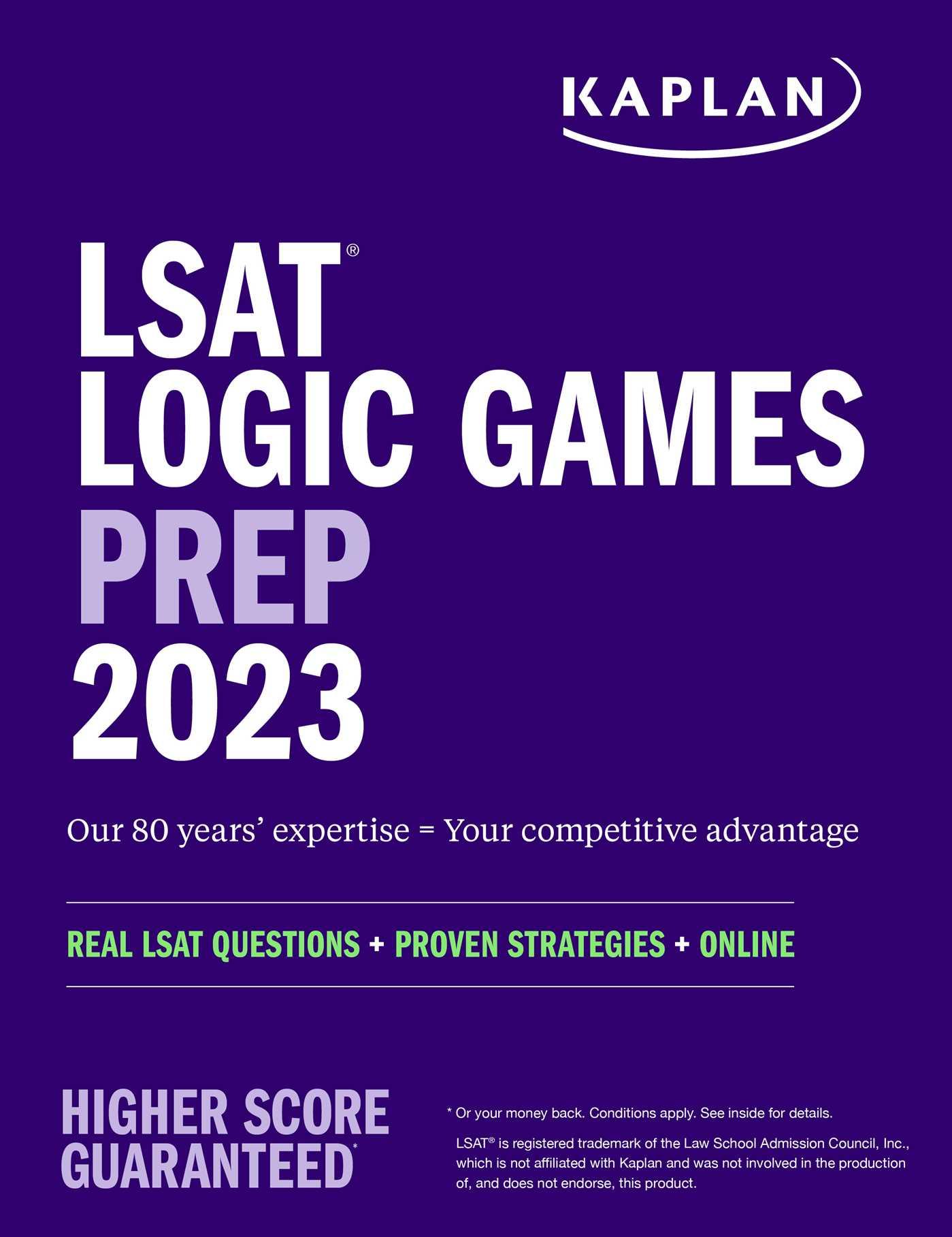Vorderes Coverbild LSAT Logic Games Prep 2023: Real LSAT Questions + Proven Strategies + Online