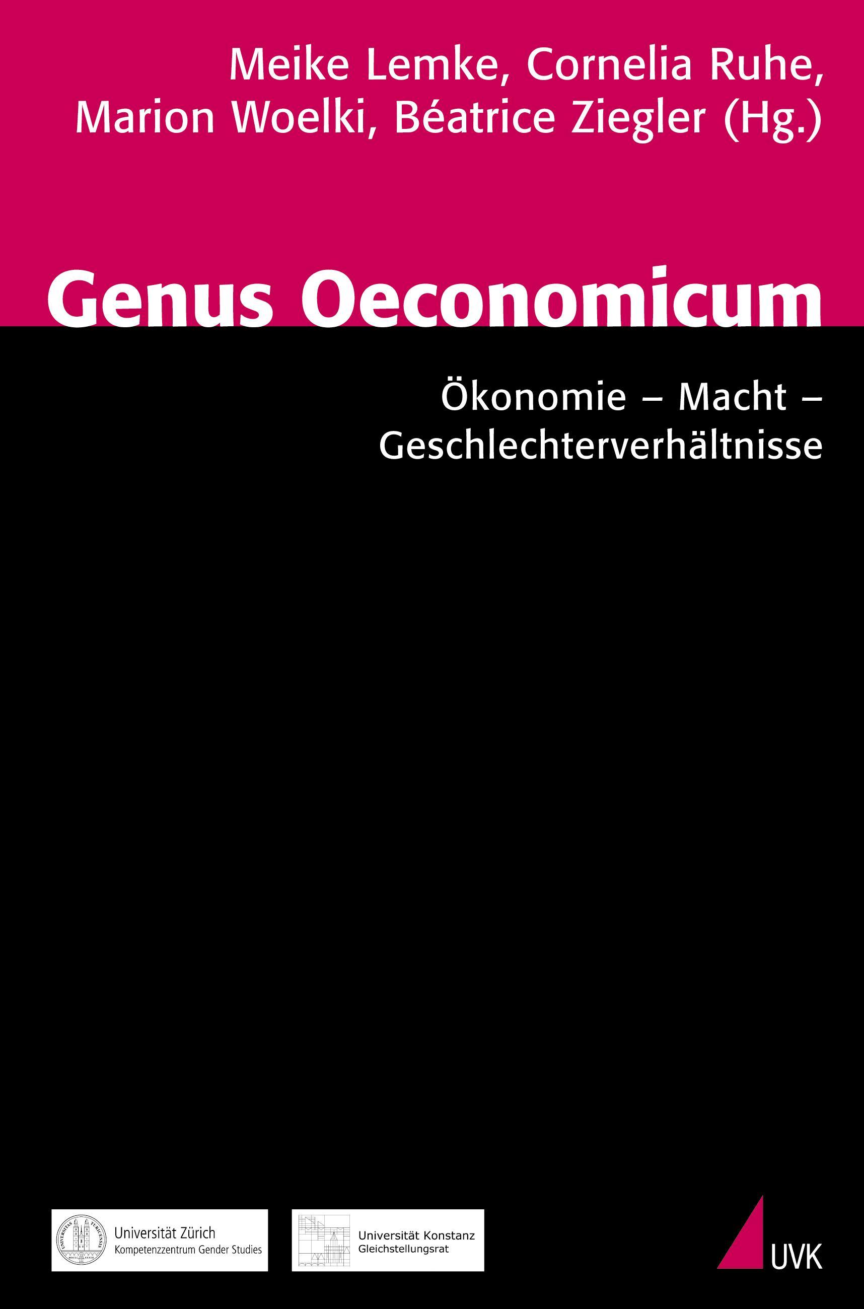 Vorderes Coverbild Genus Oeconomicum