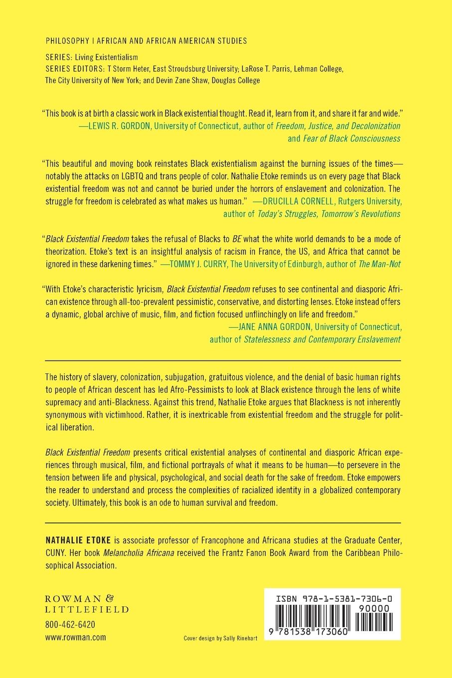 Rückseitencover Black Existential Freedom