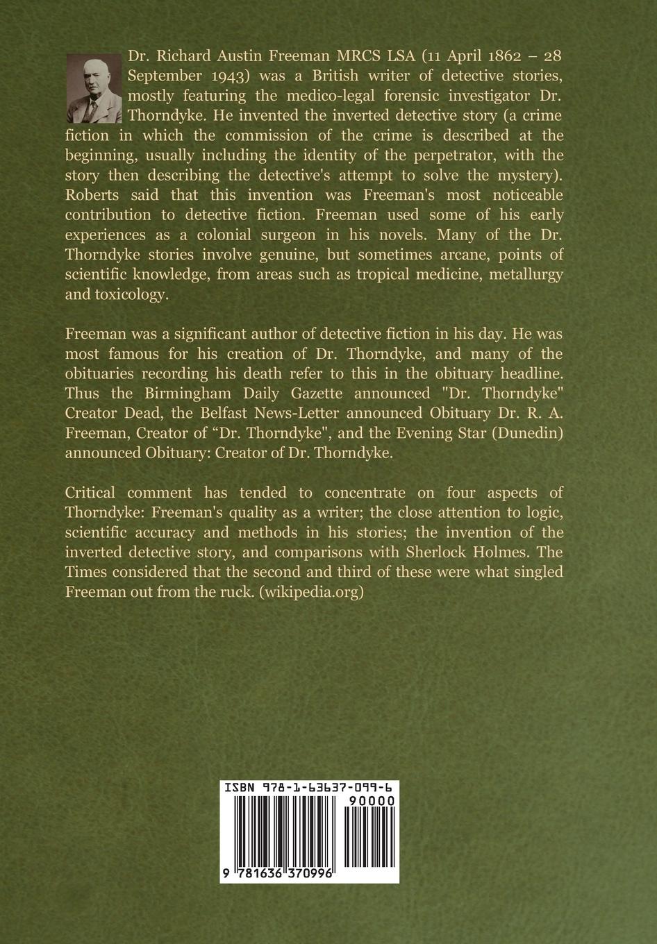 Rückseitencover John Thorndyke's Cases