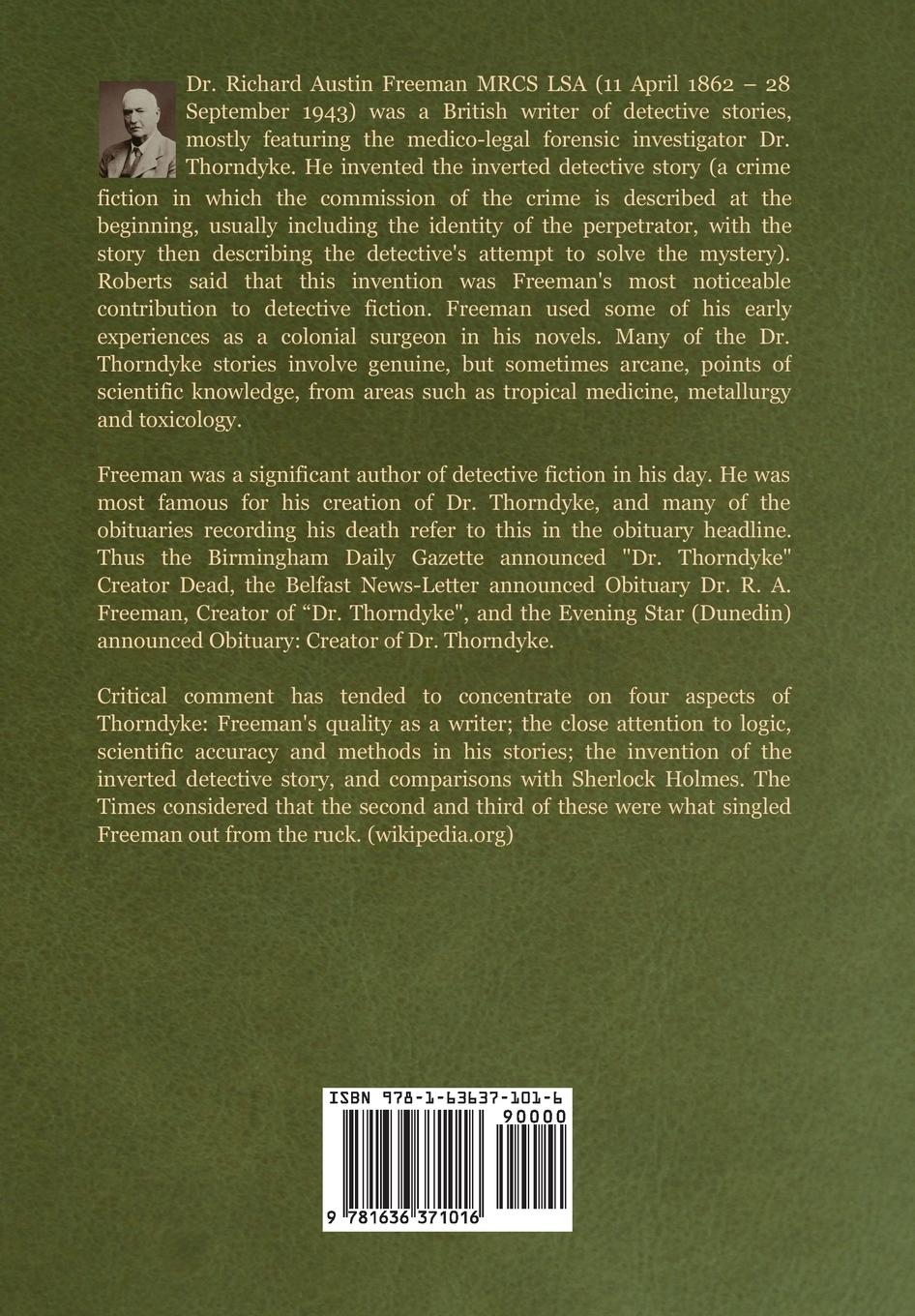 Rückseitencover The Adventures of Dr. Thorndyke