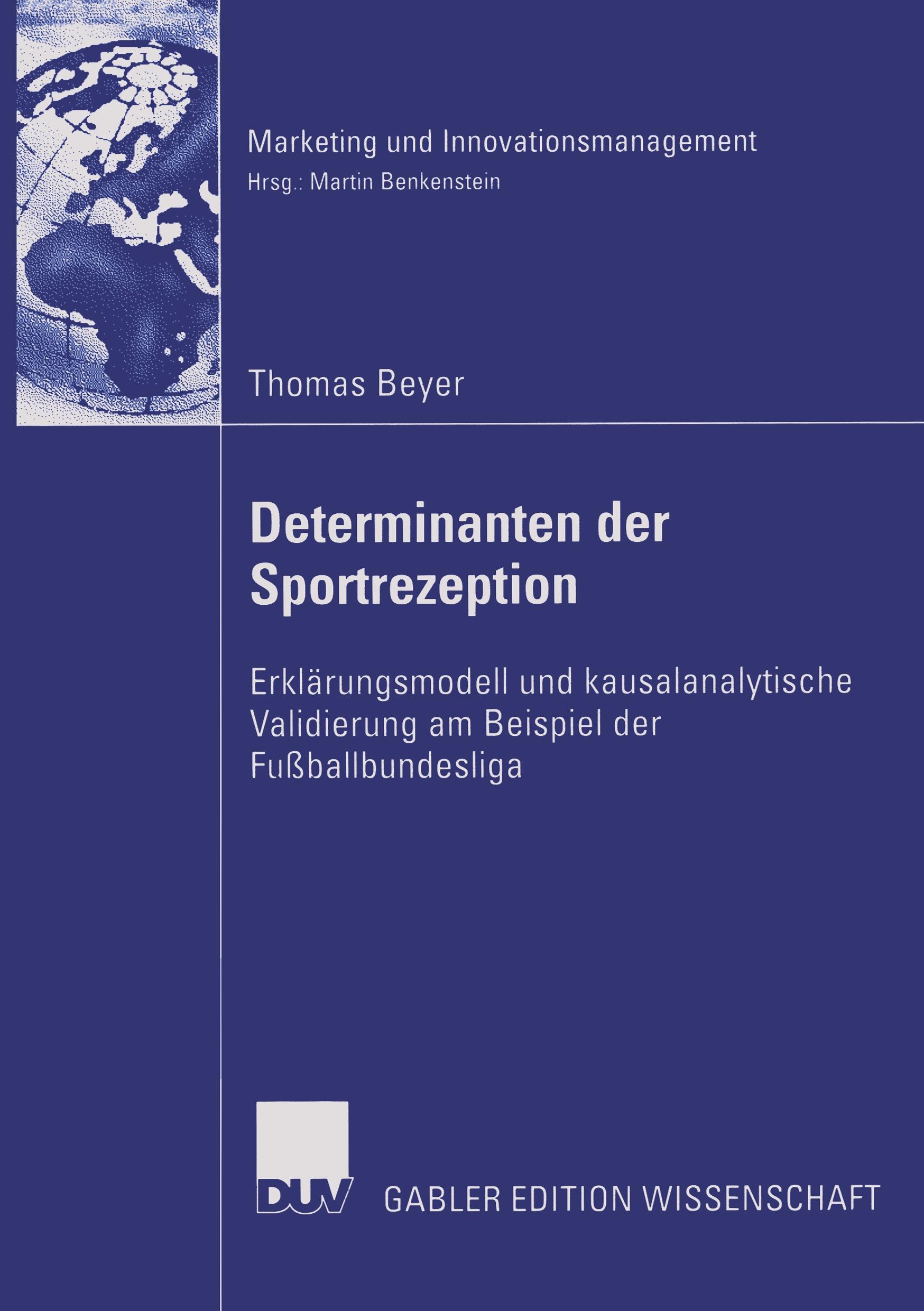 Vorderes Coverbild Determinanten der Sportrezeption