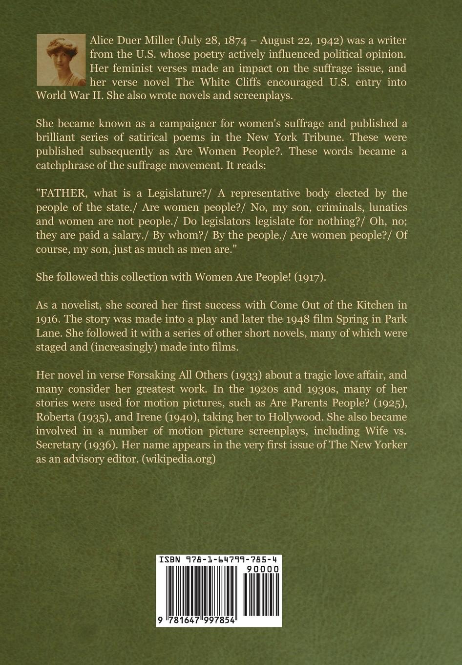 Rückseitencover Come Out of the Kitchen! A Romance