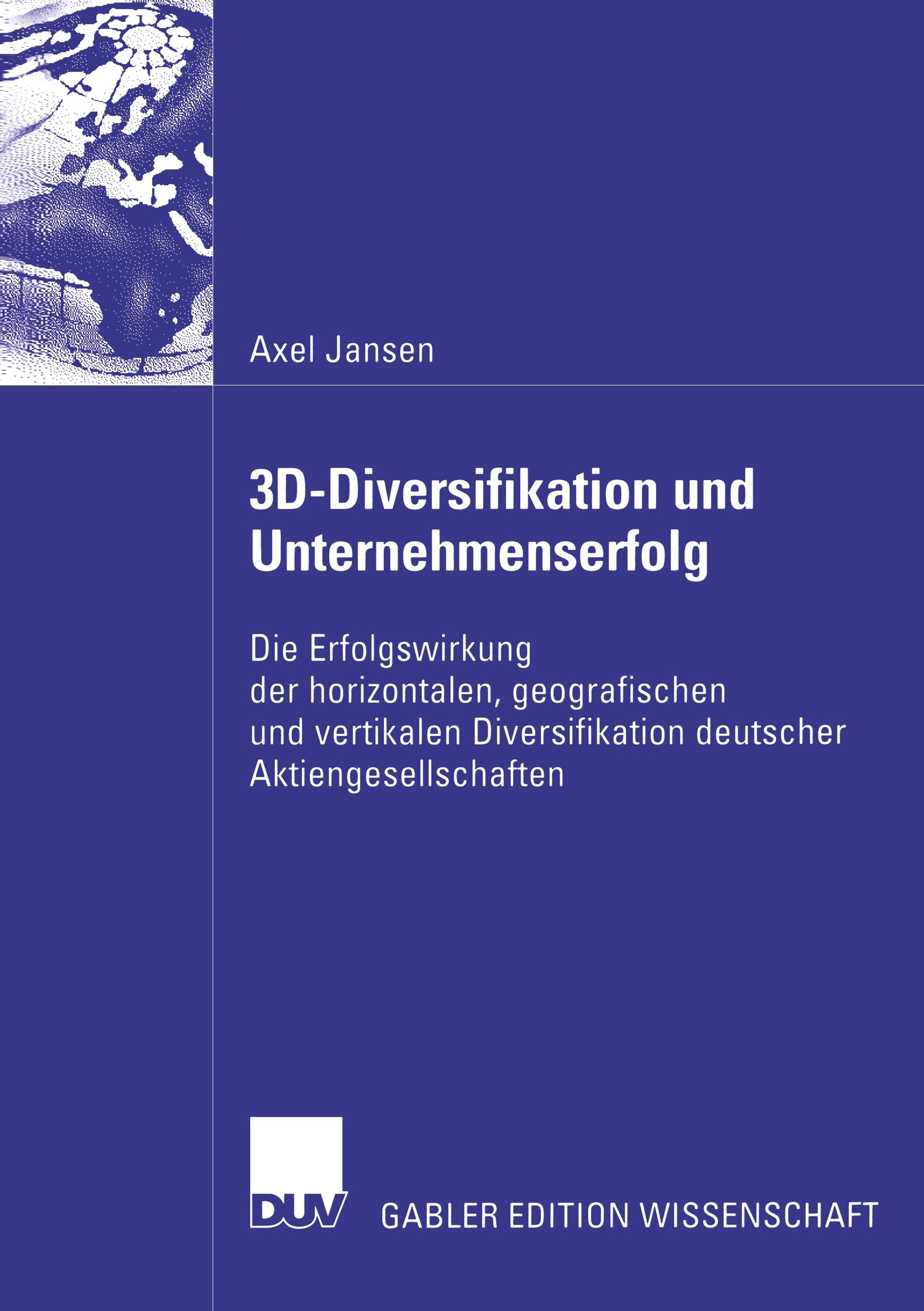 Vorderes Coverbild 3D-Diversifikation und Unternehmenserfolg