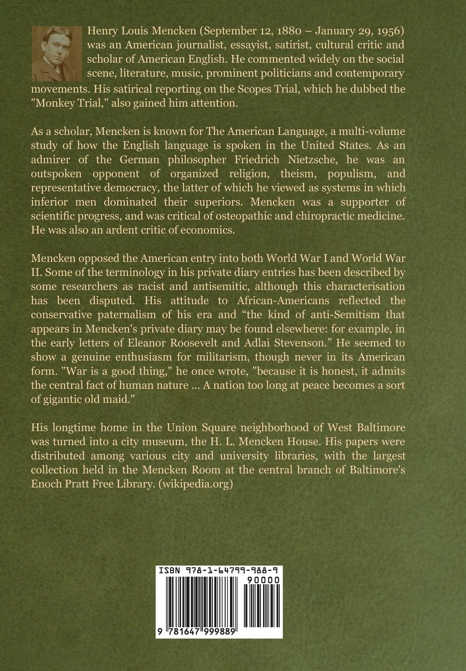 Rückseitencover A Book of Prefaces