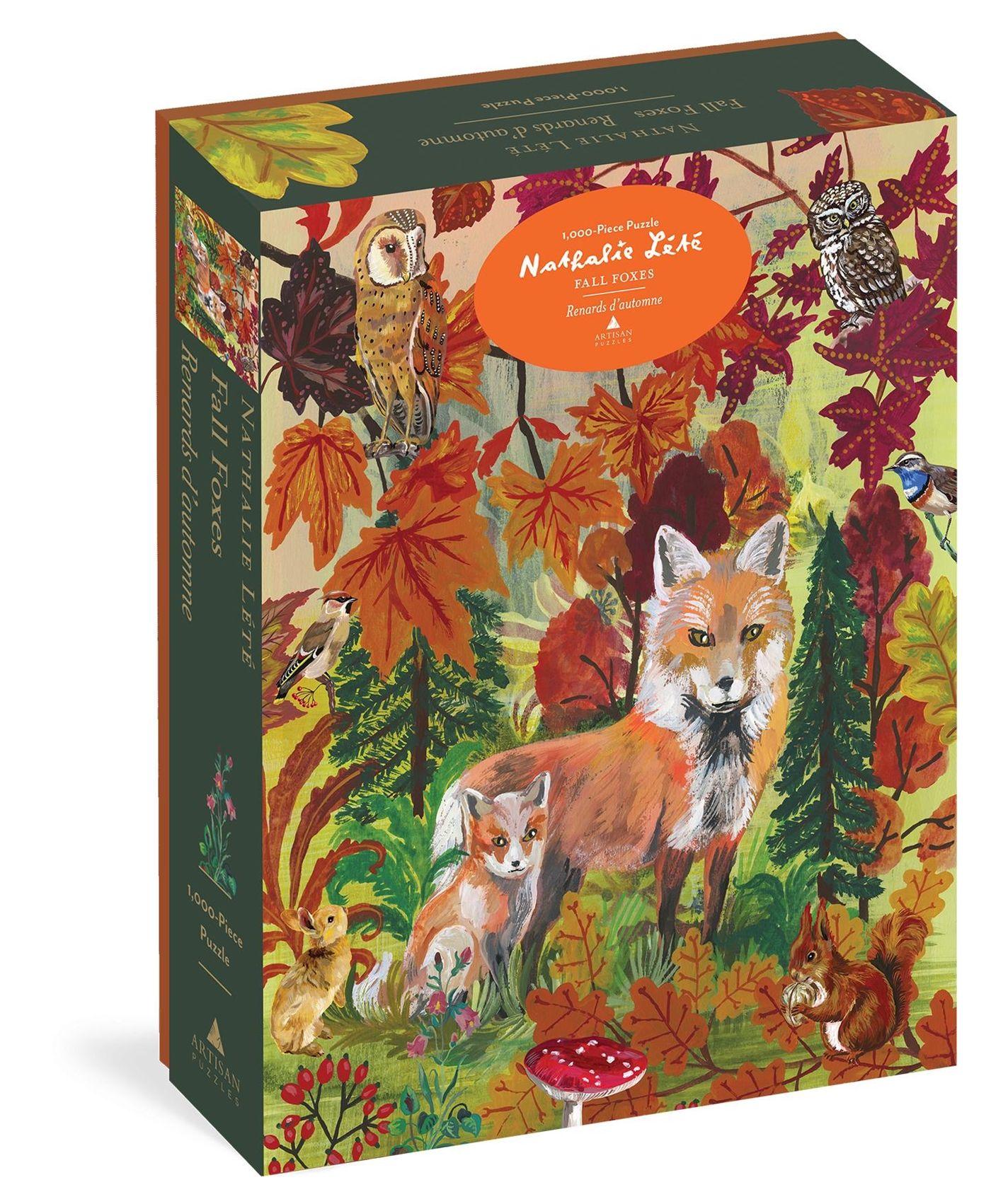 Vorderes Coverbild Nathalie Lété Fall Foxes 1,000-Piece Puzzle