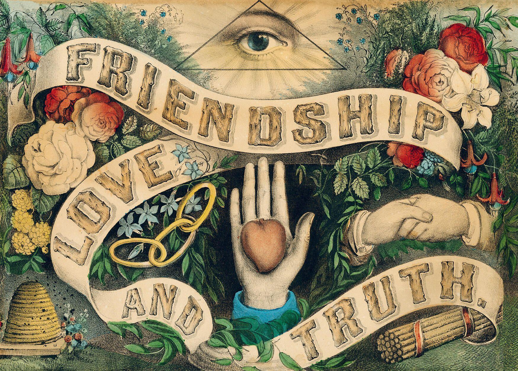 Beispielinhalt (Bild) John Derian Paper Goods: Friendship, Love, and Truth 1,000-Piece Puzzle