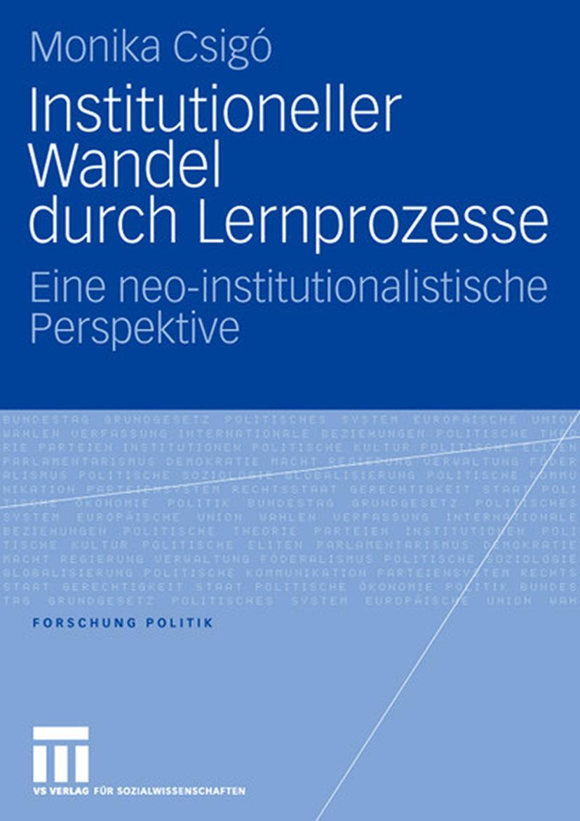 Vorderes Coverbild Institutioneller Wandel durch Lernprozesse