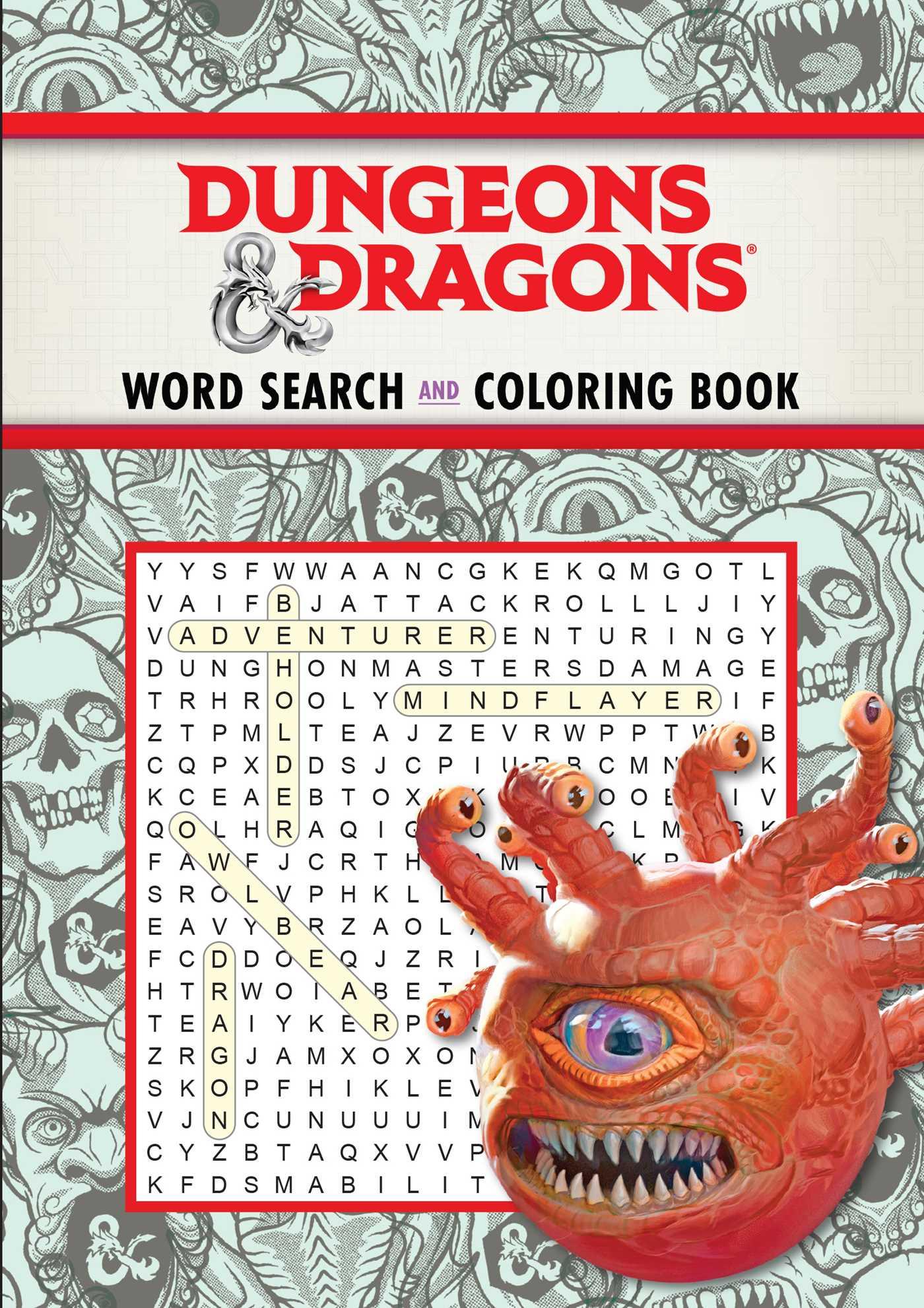 Beispielinhalt (Bild) Dungeons & Dragons Word Search and Coloring Book