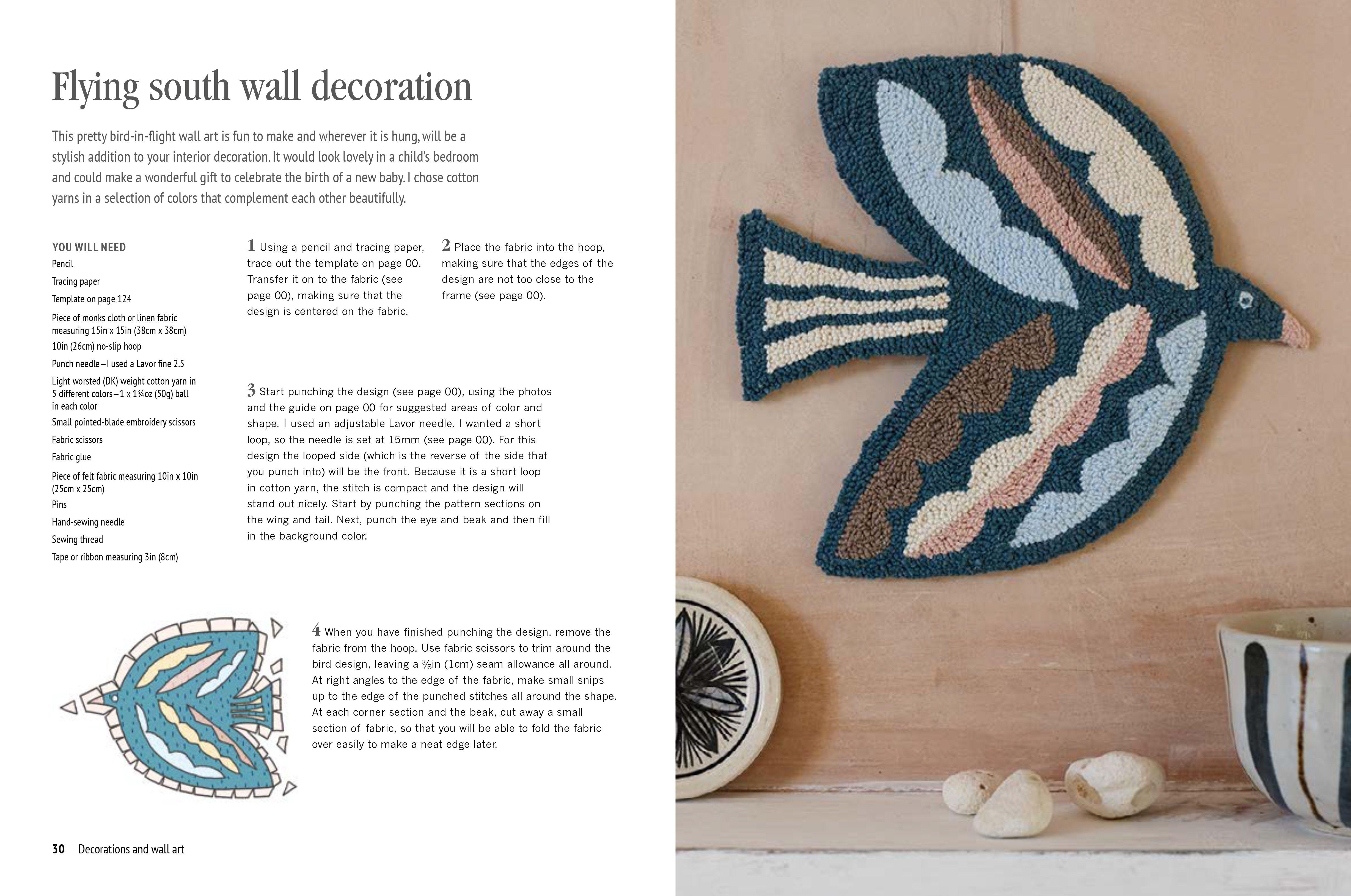 Beispielinhalt (Bild) Punch-Needle Craft