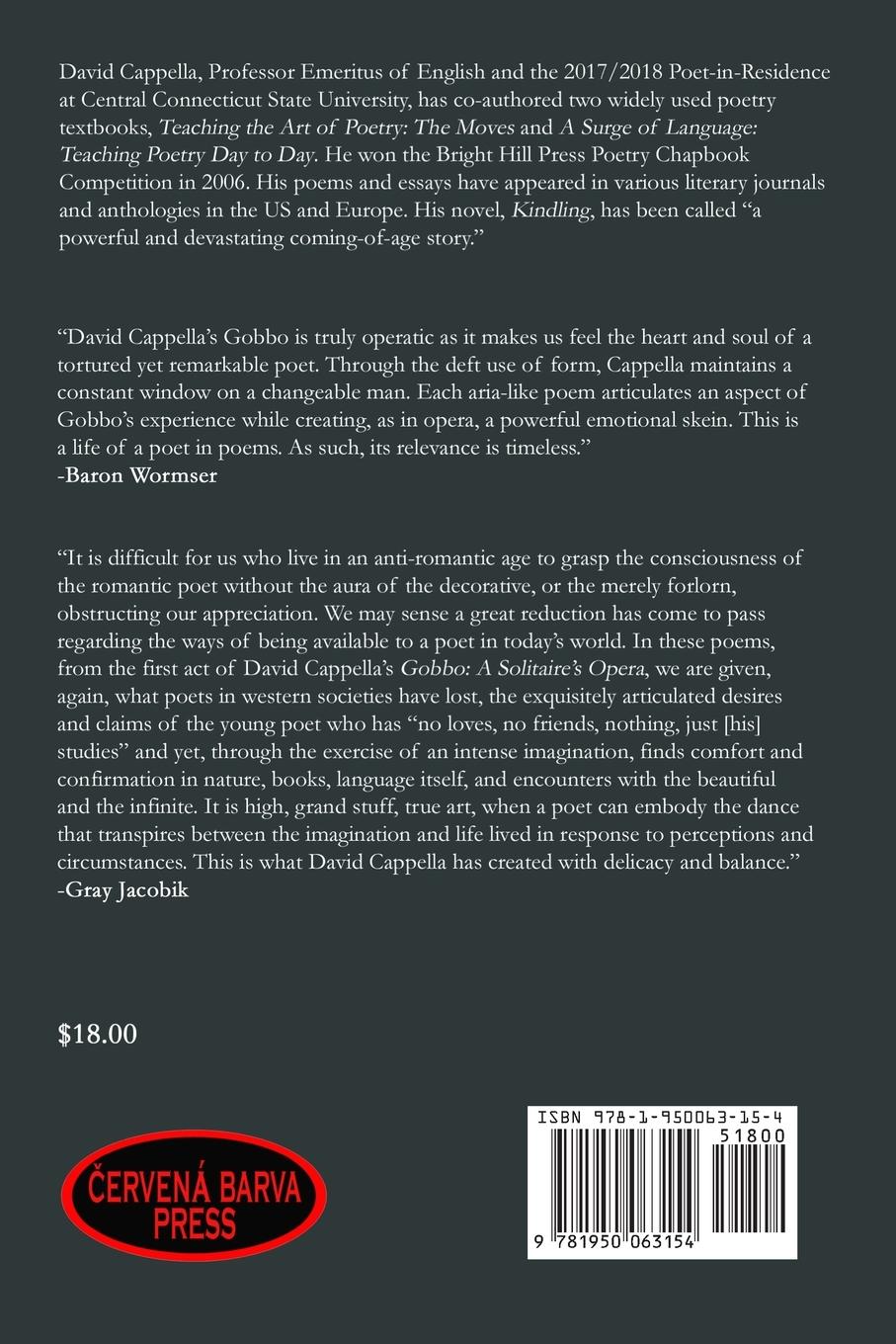Rückseitencover Gobbo: A Solitaire's Opera