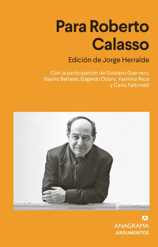 Vorderes Coverbild Para Roberto Calasso
