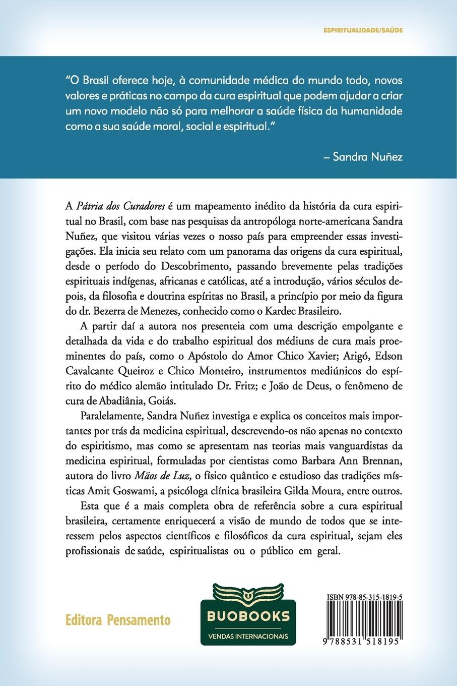 Rückseitencover A Pátria dos Curadores