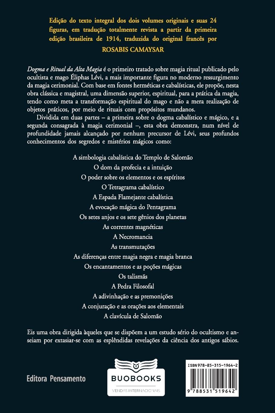 Rückseitencover Dogma e Ritual da Alta Magia - Nova Edição