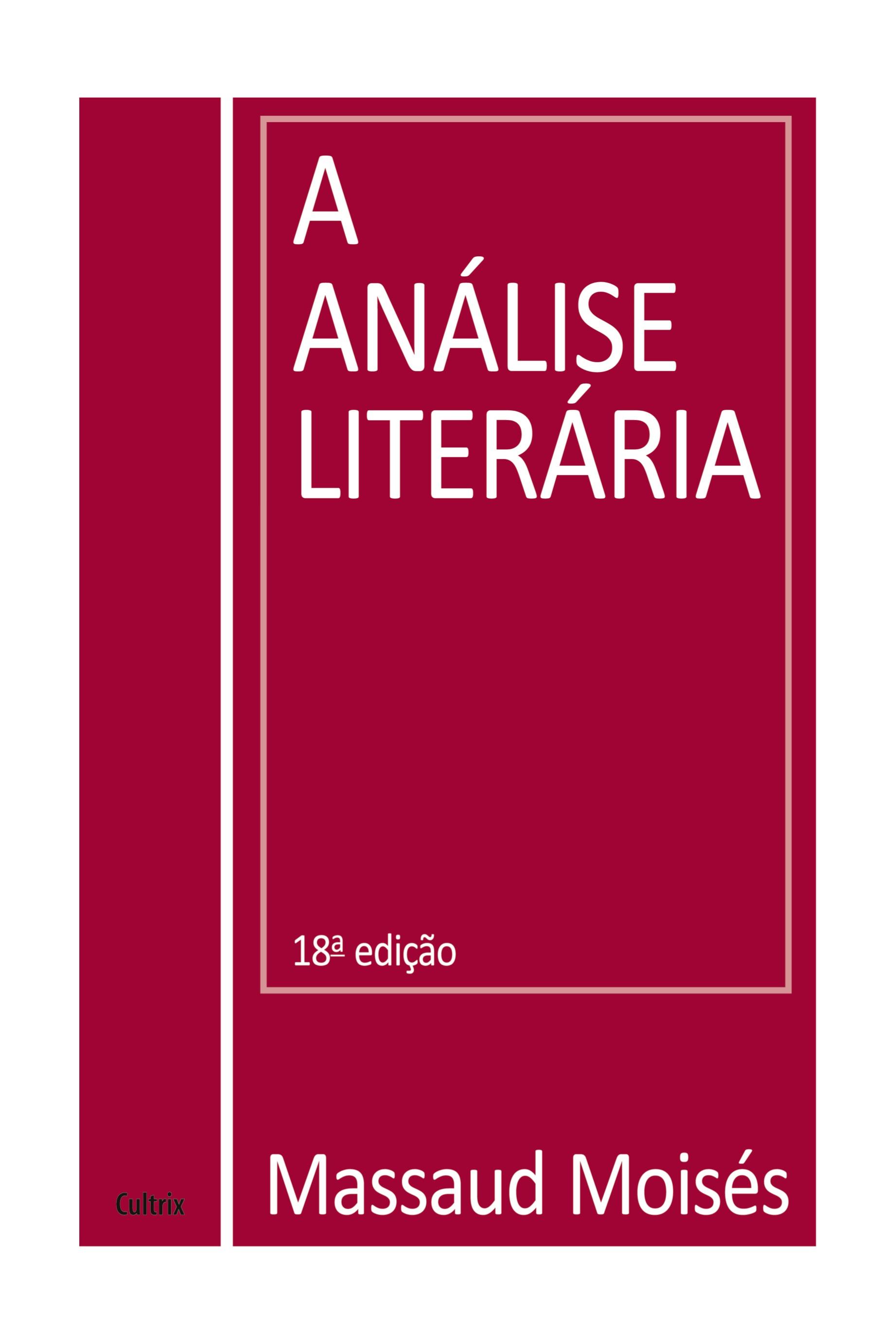 Vorderes Coverbild A Análise Literária